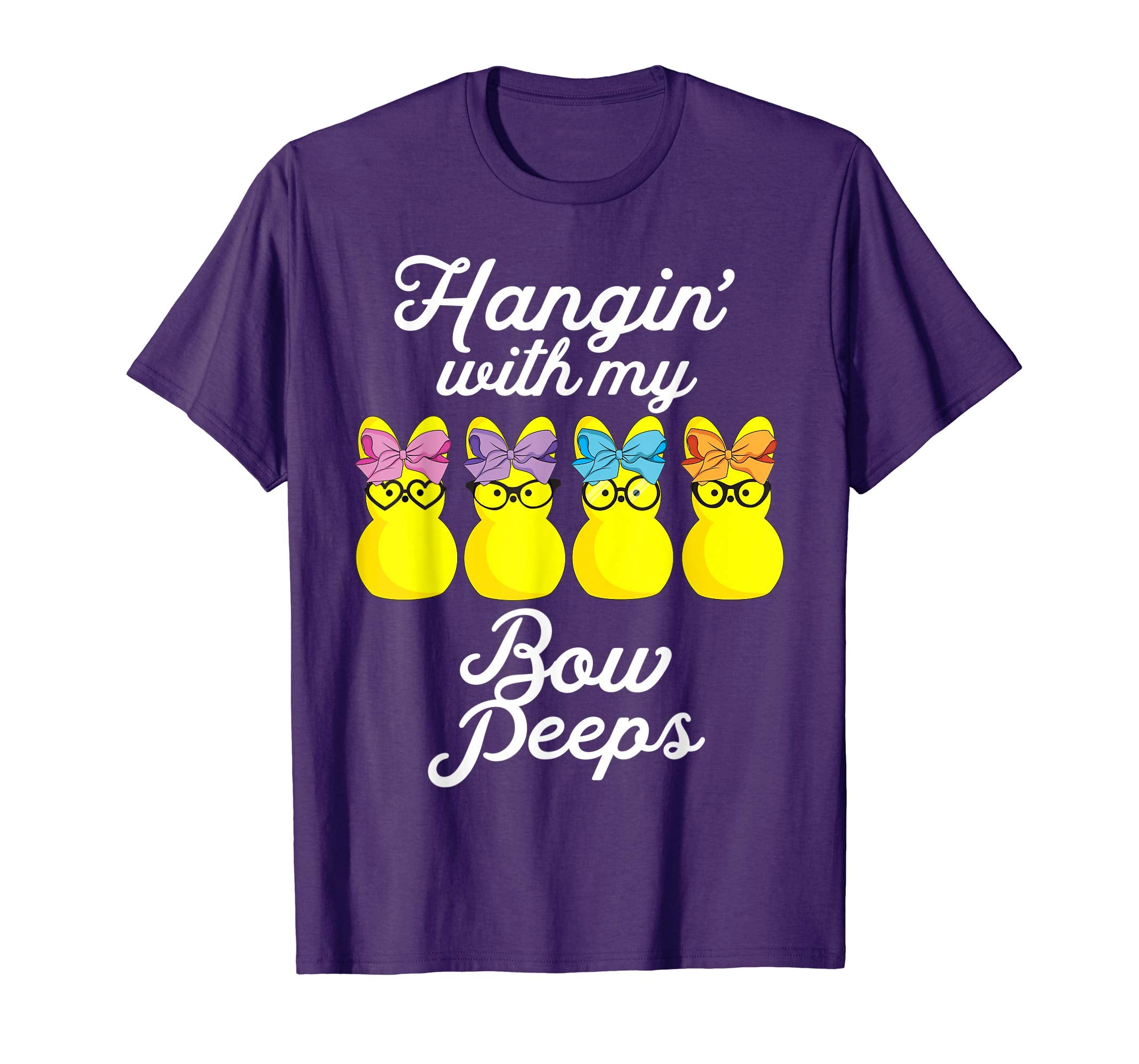 Hanging with my Bow Peeps Shirt Cute Girls Easter Egg tshirt