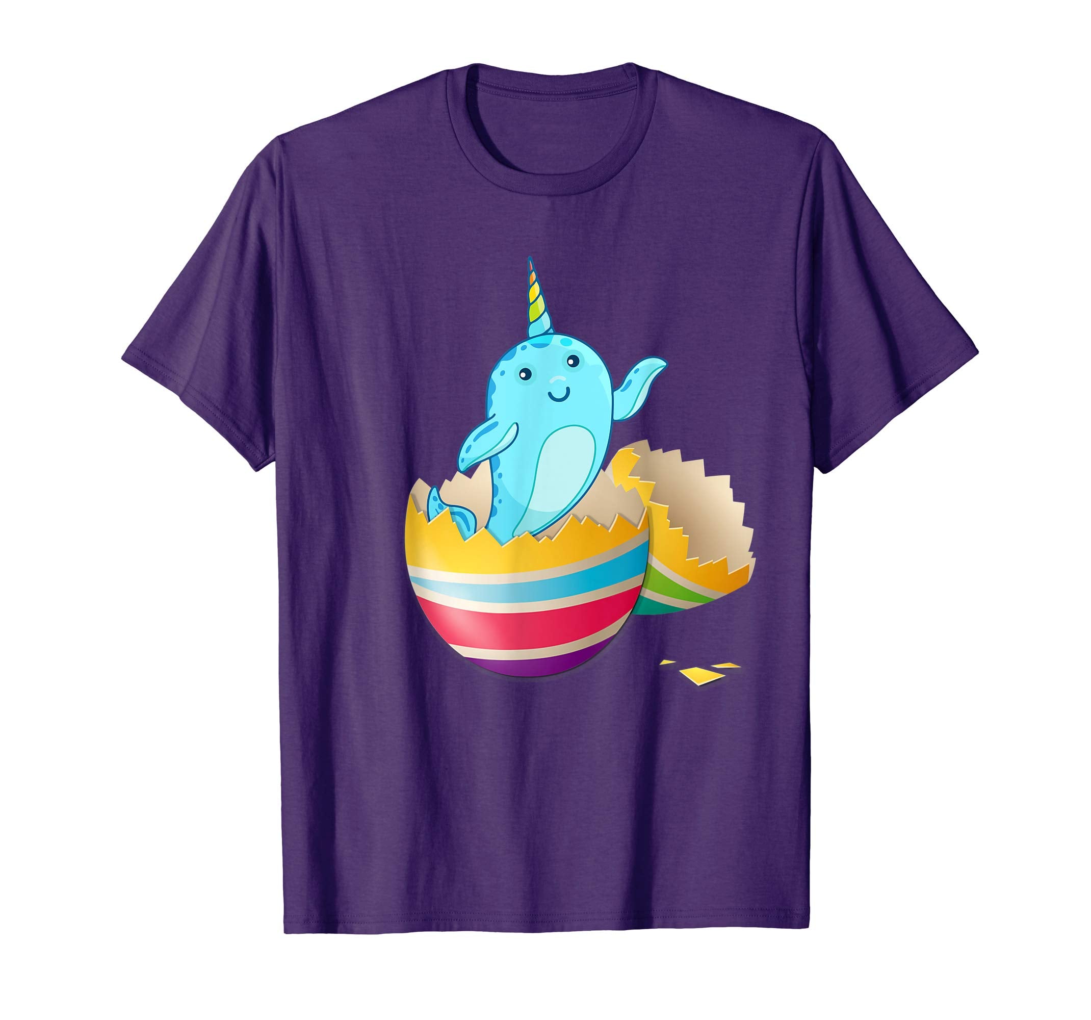 Baby Narwhals Hatching From Easter Egg Easter Day Shirt