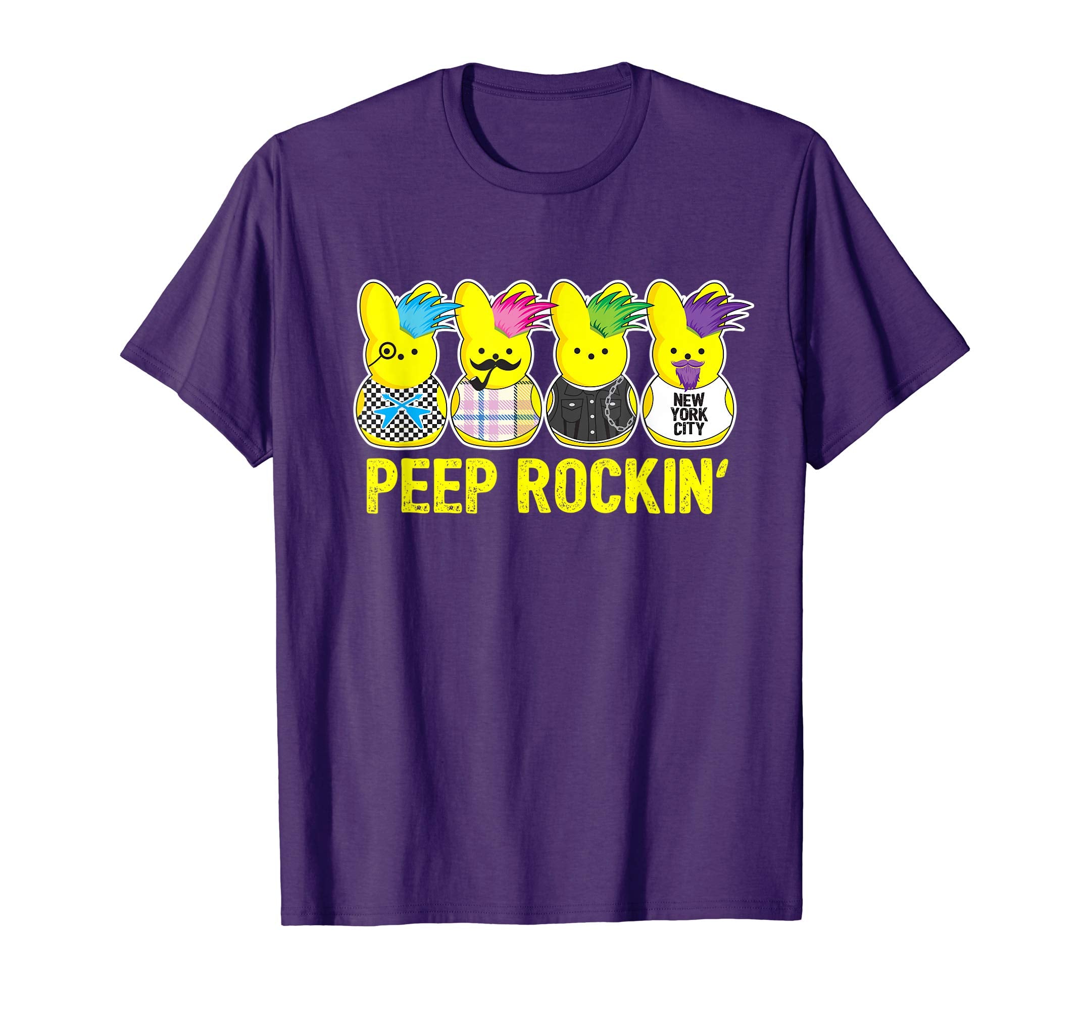 Peep Rockin' Peeps shirt Easter Gift Egg Hunt T-shirt NYC