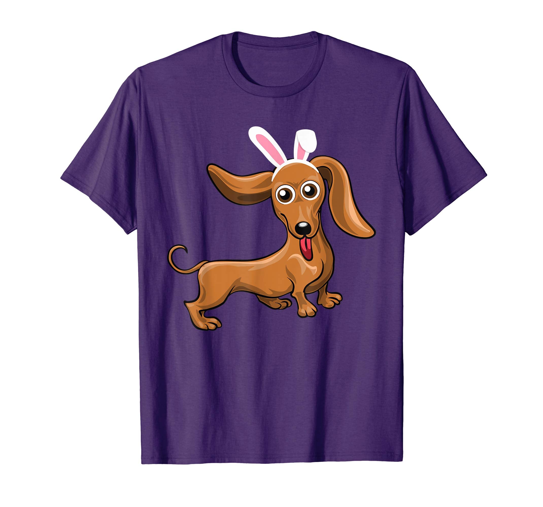 Dachshund Dog With Bunny Rabbit Hat Easter Happy Day Shirt