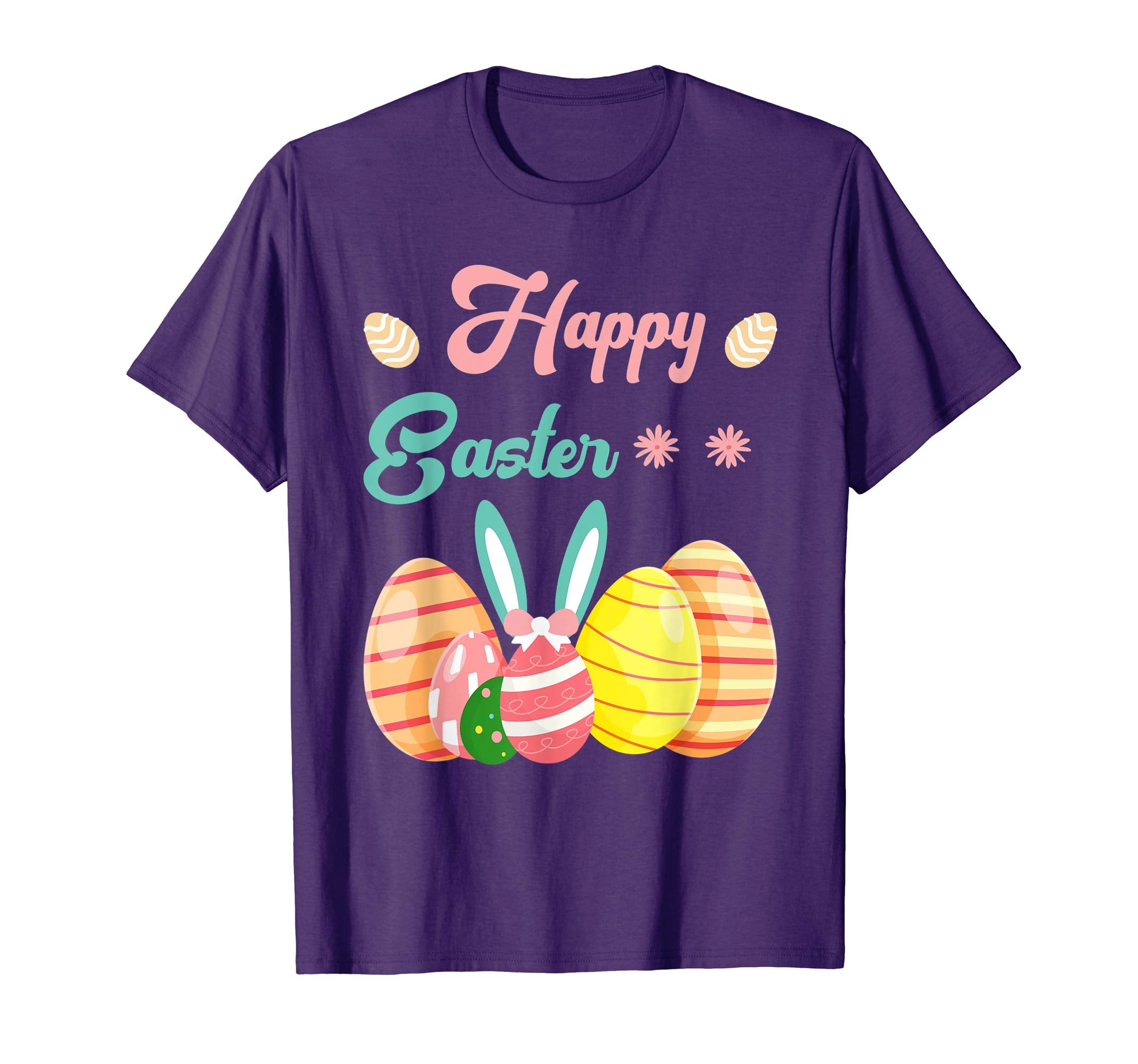 Happy Easter T-Shirt Colorful Eggs Tee