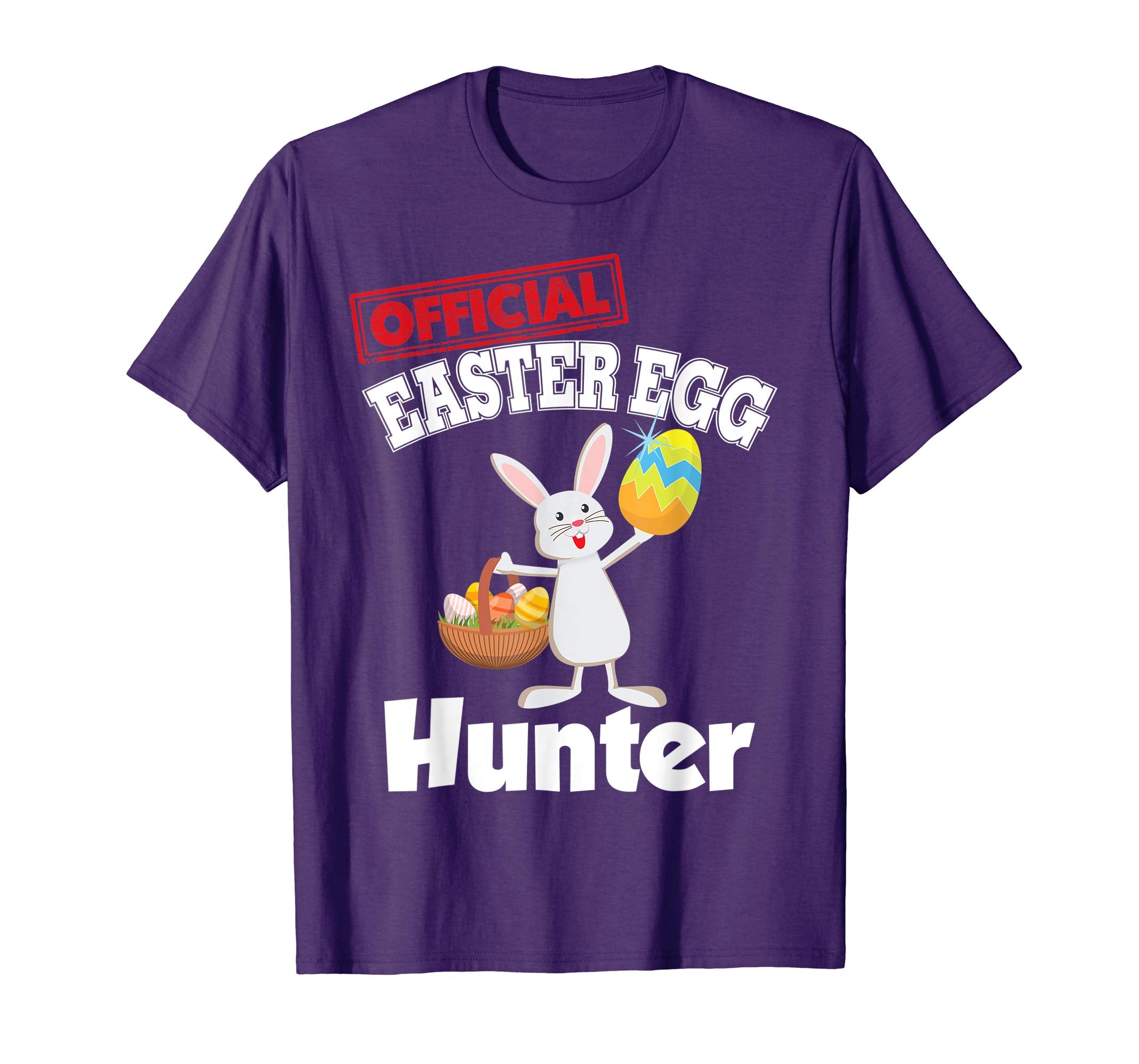 Official Easter Egg Hunter Bunny Eggs Basket T-Shirt Lovely