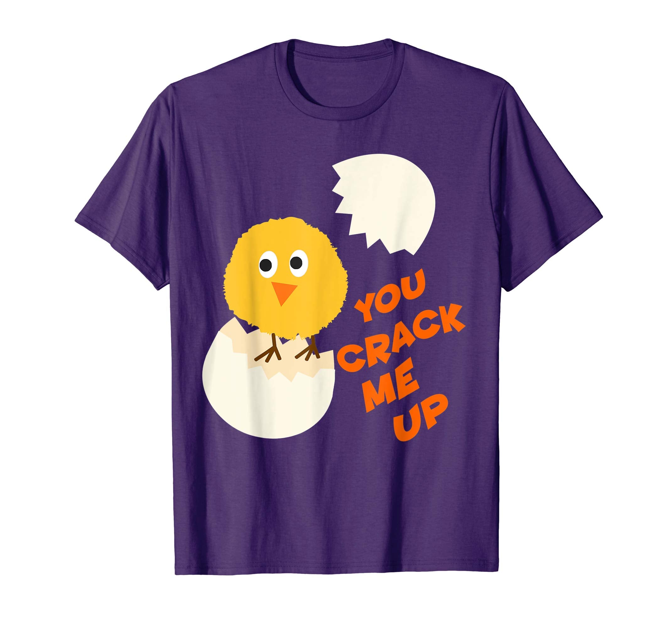 You Crack Me Up! Cute Baby Chick And Egg Easter T-Shirt