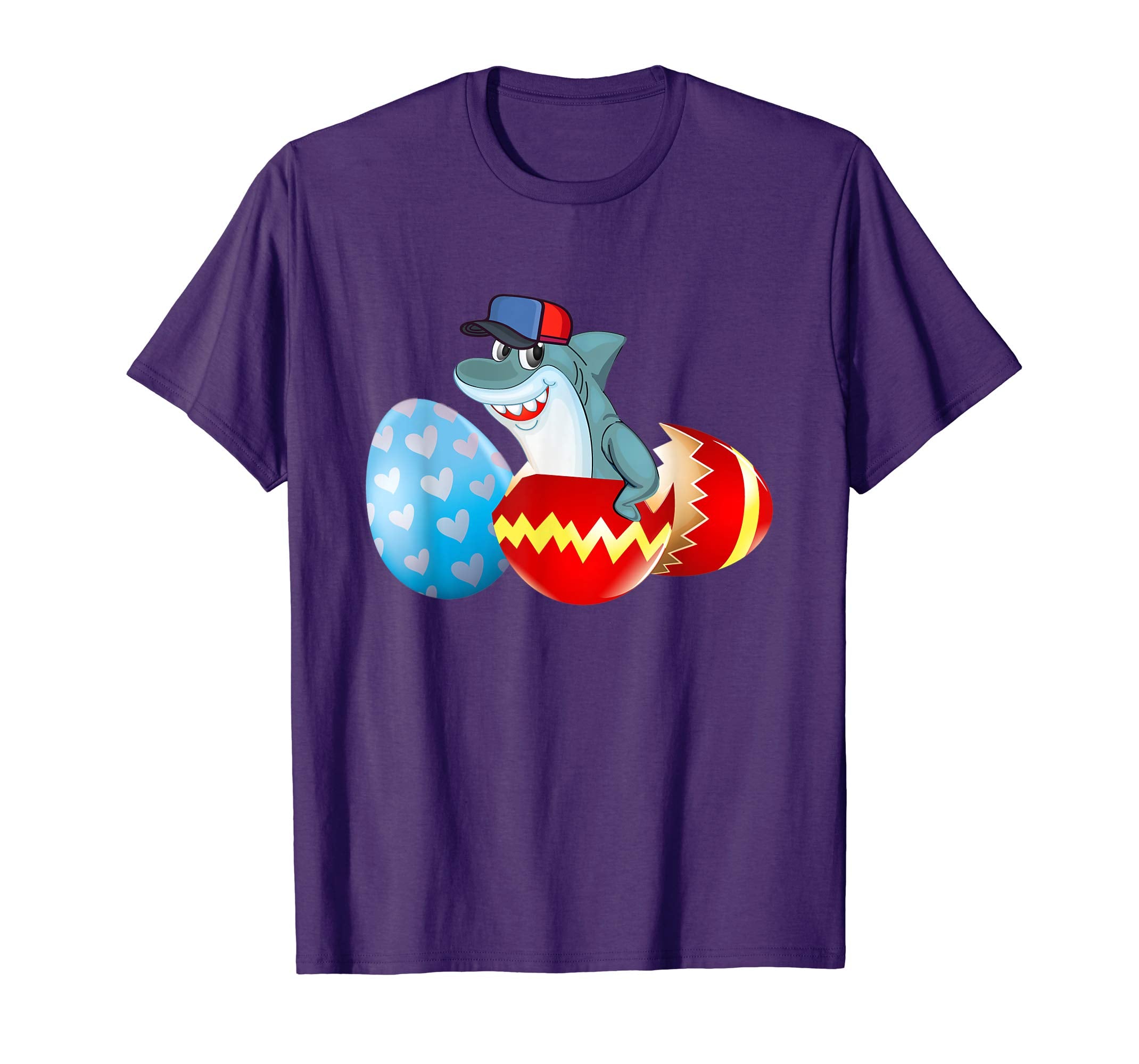 Easter Shark Shirt For Kids Boys Girls Cute Easter Shark