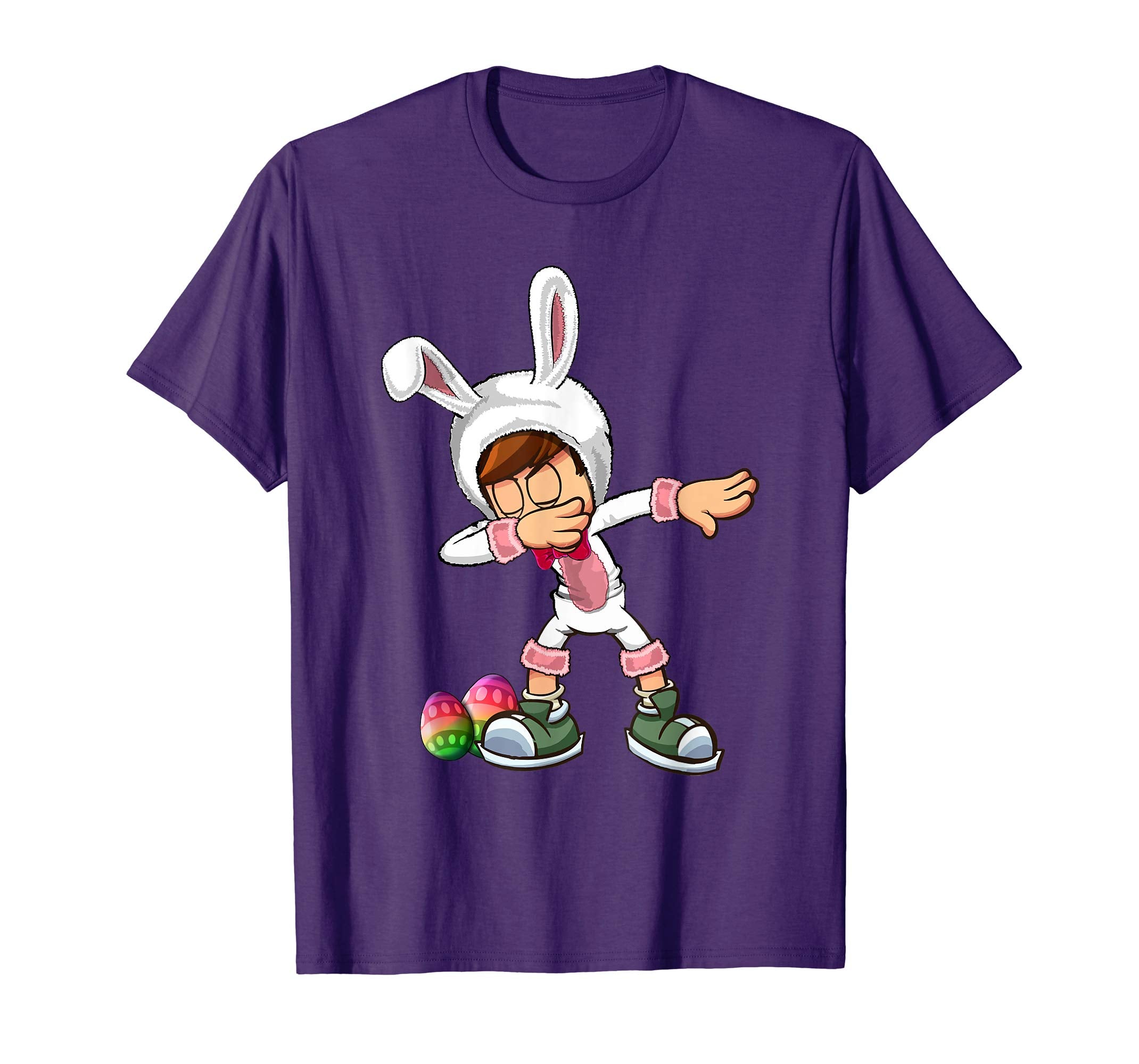 Easter Bunny Kid Dabbing Shirt Funny Easter Gift Boys Girls