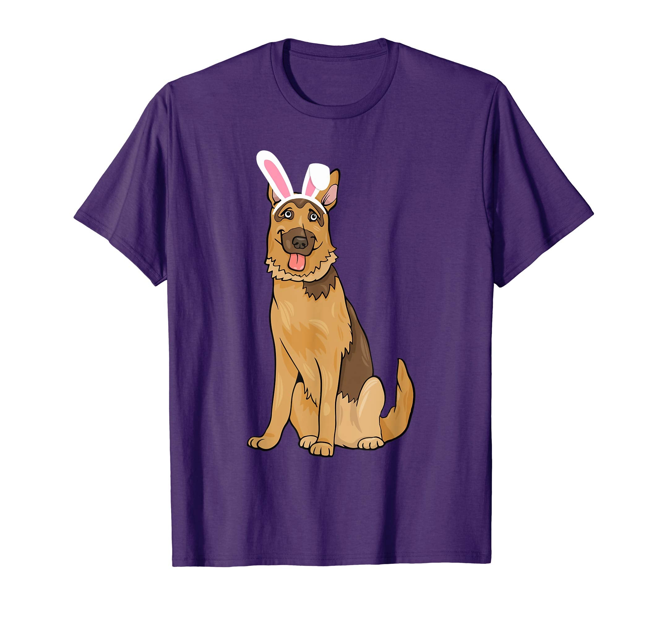 German Shepherd With Bunny Rabbit Hat Easter Happy Day Shirt