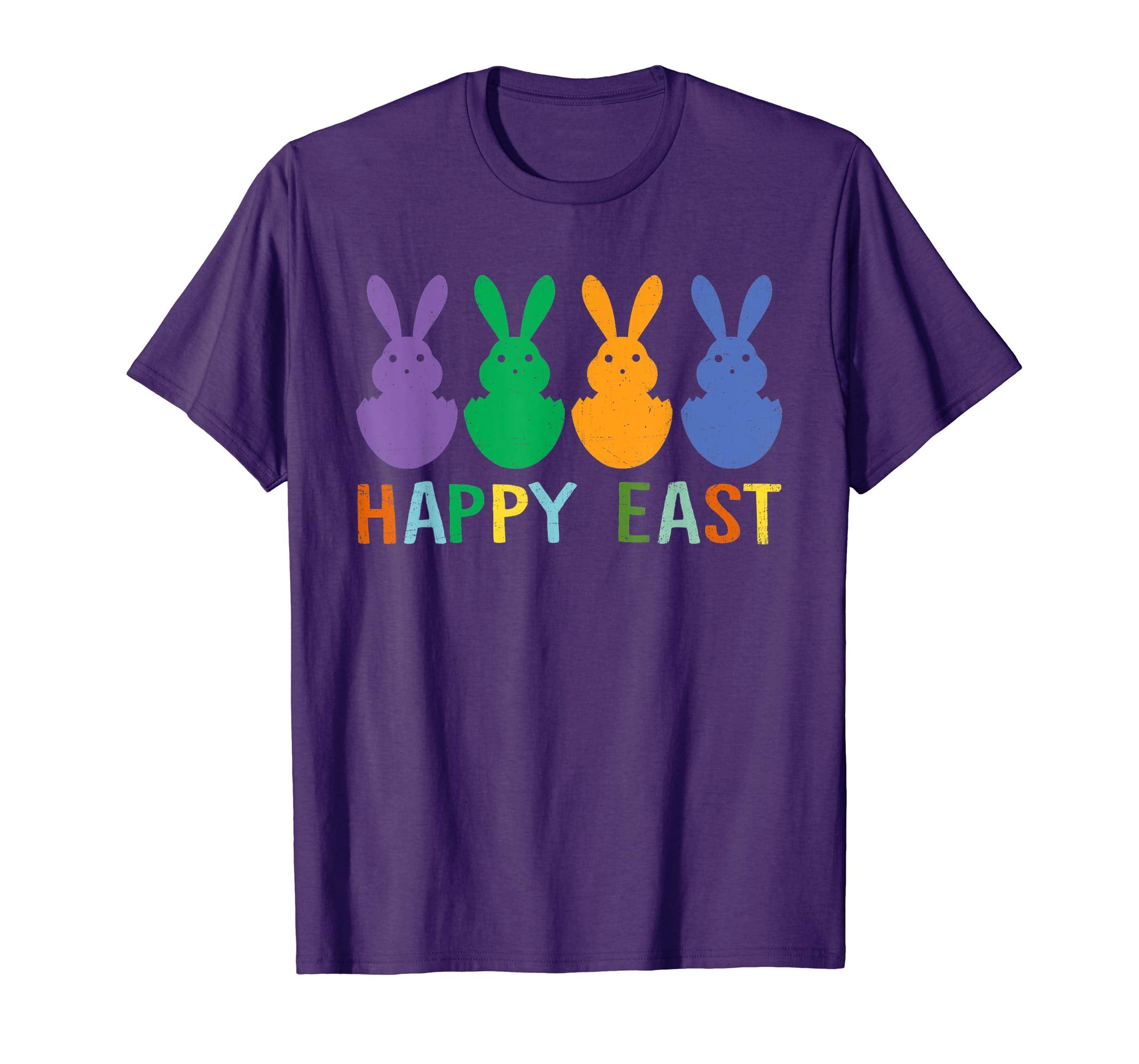 Happy Easter Shirt Colorful Bunny Eggs Gift TShirt