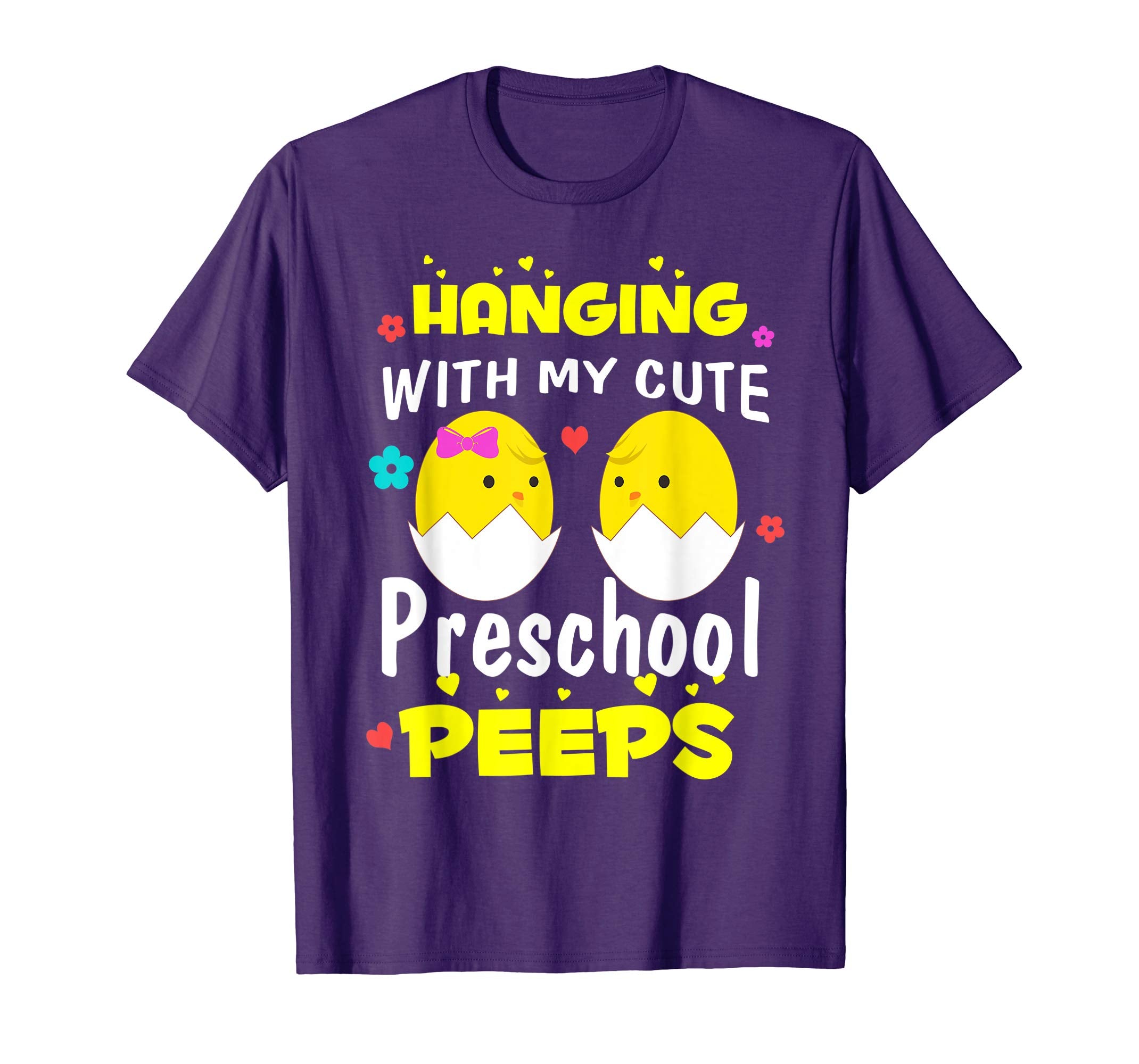 Cute Easter Shirt Teacher Hanging with my Preschool Peeps
