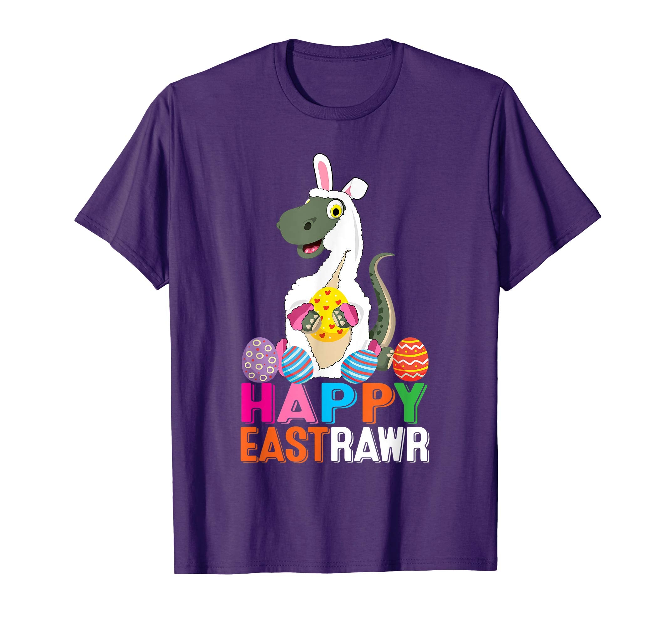 Happy Eastrawr Funny Dinosaur Easter Bunny Gift Kids Shirts