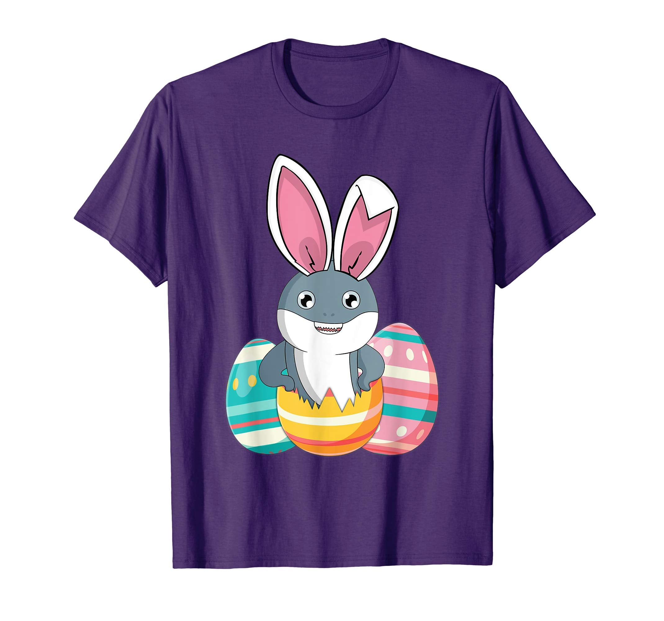 Easter For Kids Boys Girls Shark Easter Eggs T Shirts