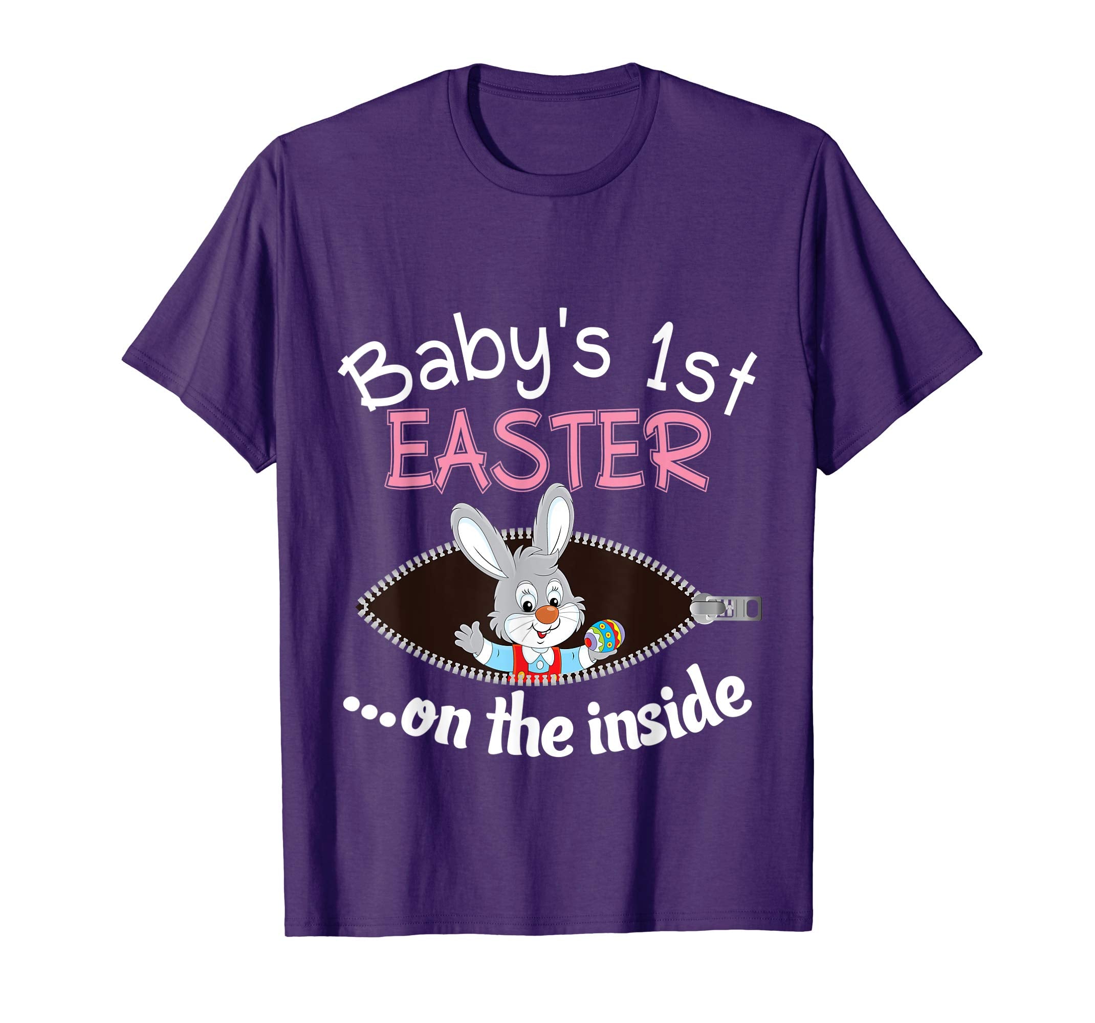 Baby 1st Easter On The Inside T-Shirt Pregnancy Announcement