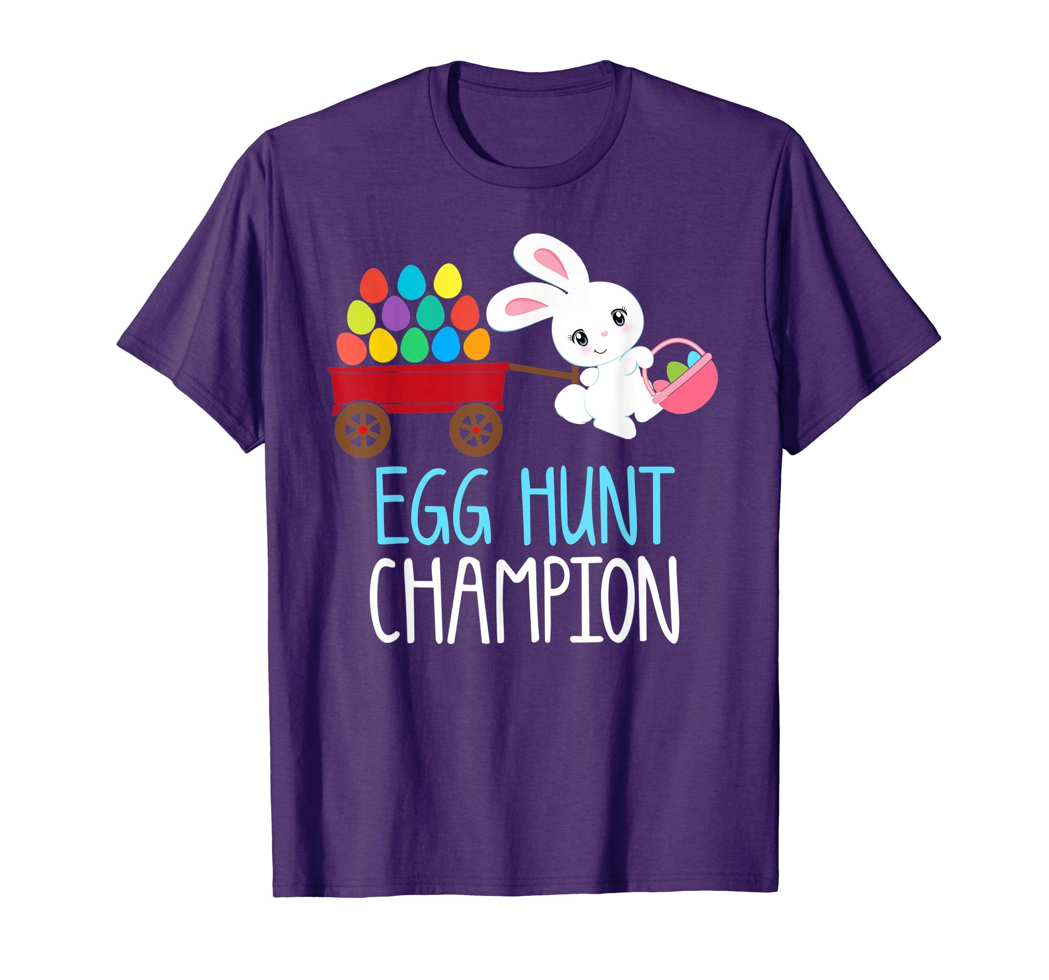 Easter Bunny T-Shirt Girls Kids Toddlers EGG HUNT CHAMPION