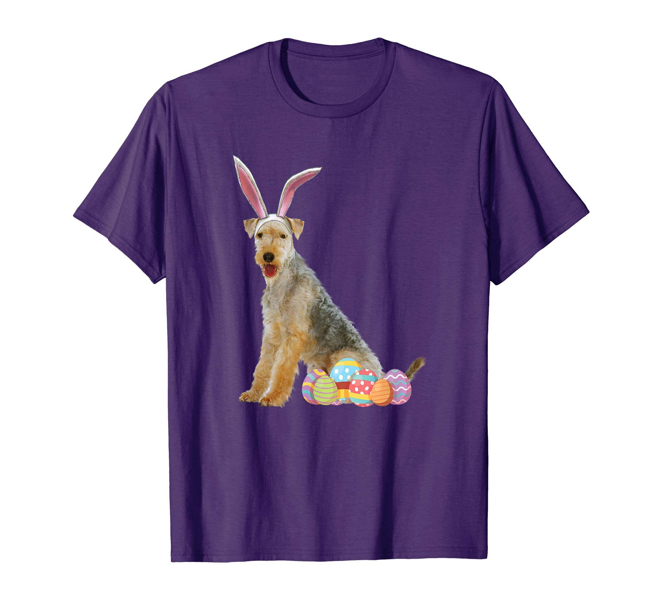 Easter Shirt Airedale Terrier Funny Bunny Ears &amp; Eggs Gift