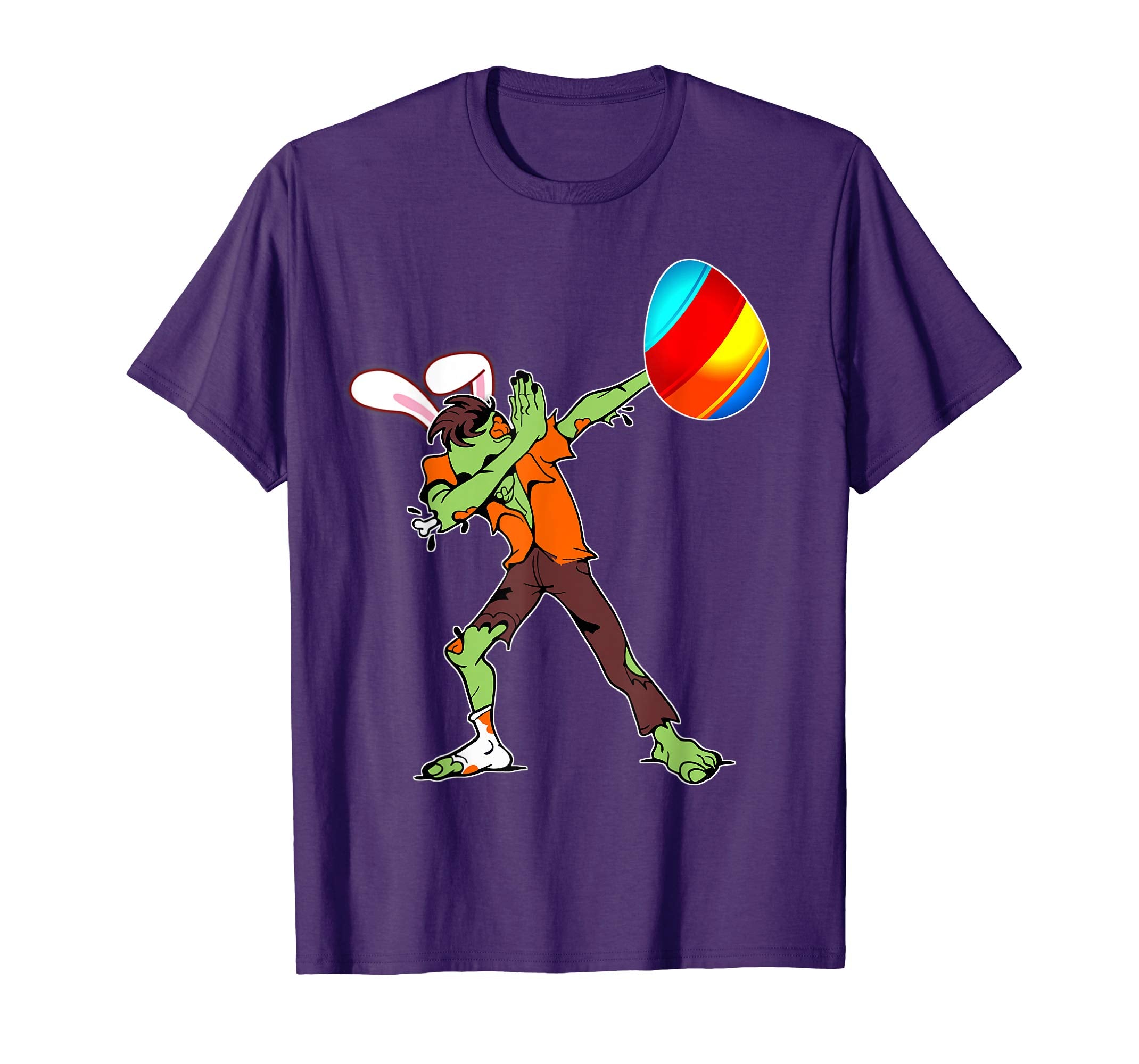 Easter Bunny Dabbing Zombie Tshirt Egg Ears Undead Gift