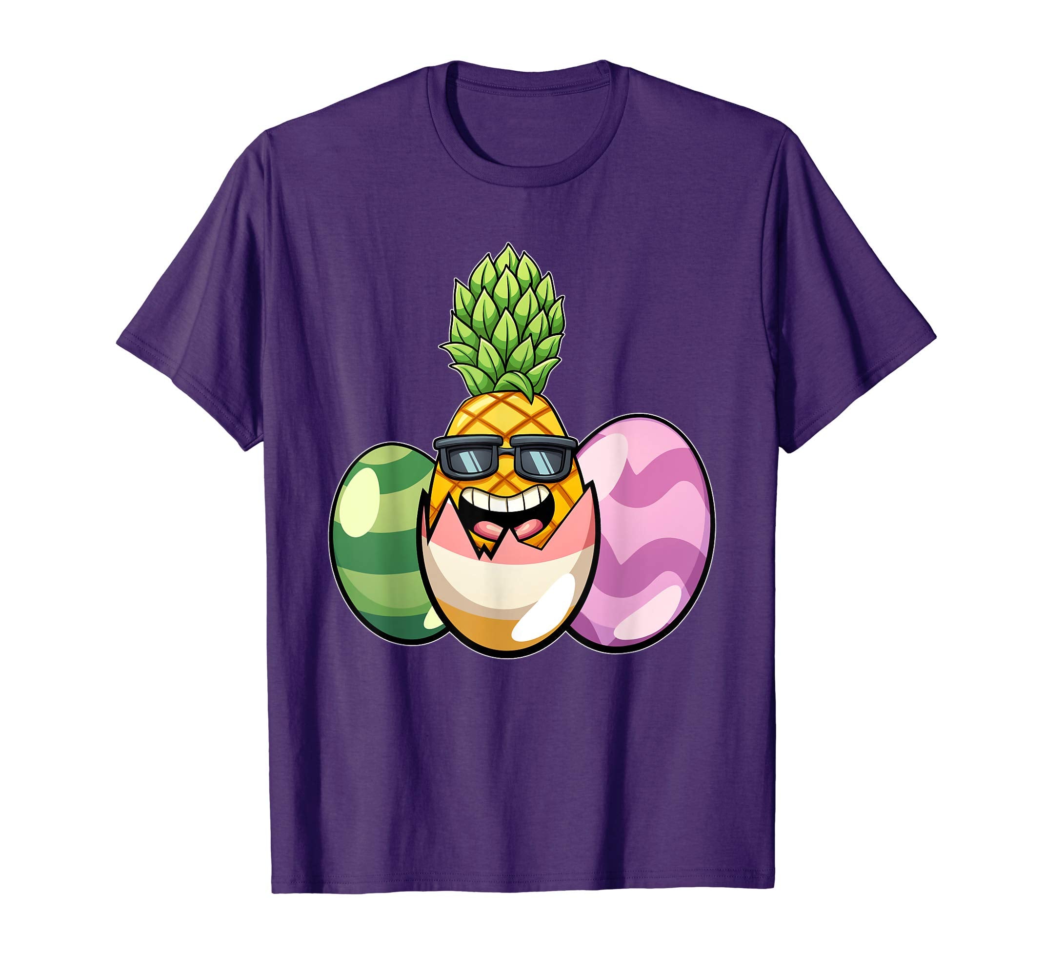Easter Shirts For Kids Boys Pineapple Shirt Easter Eggs