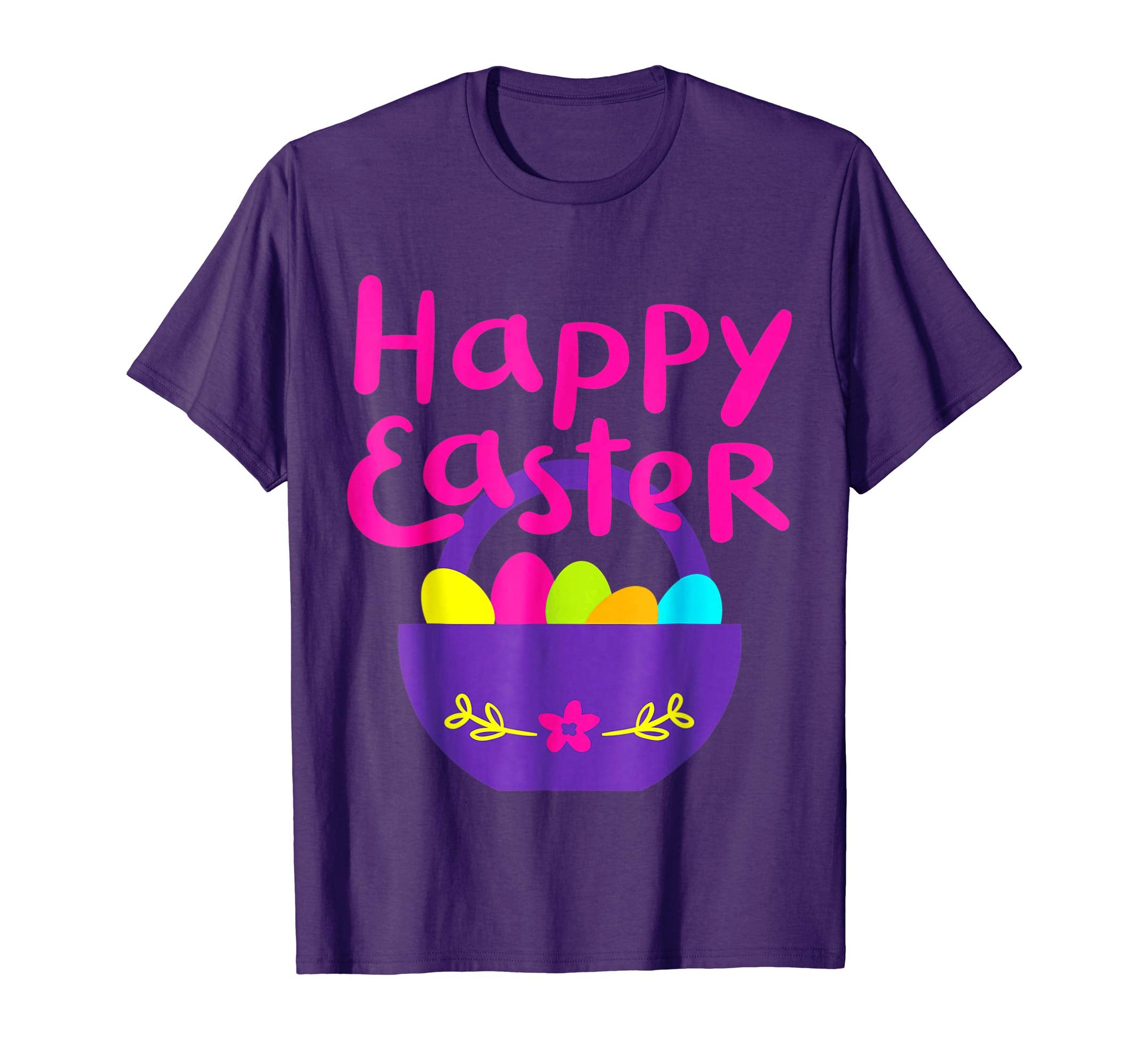 Happy Easter Shirt Colorful Eggs tee