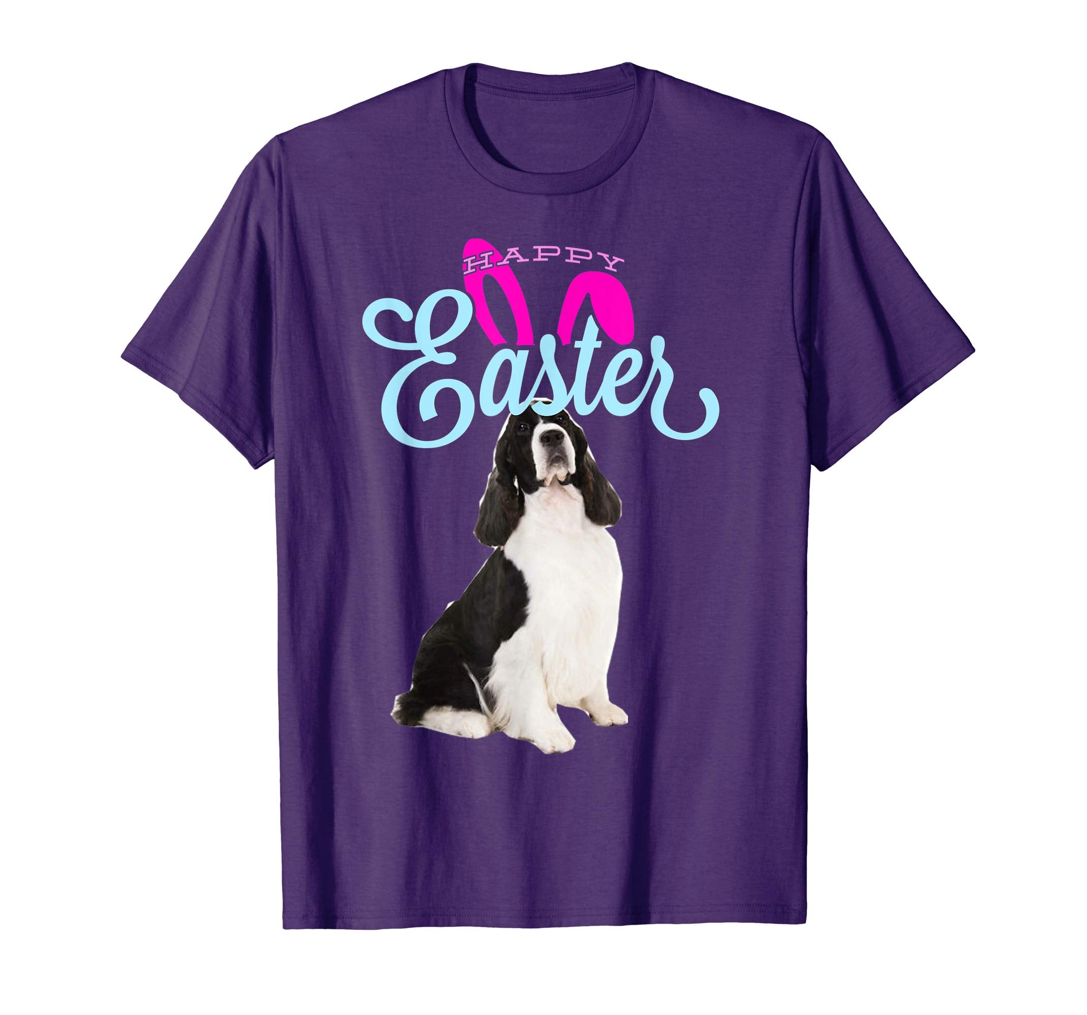 Easter Bunny English Springer Spaniel Tshirt Mom Women Gift