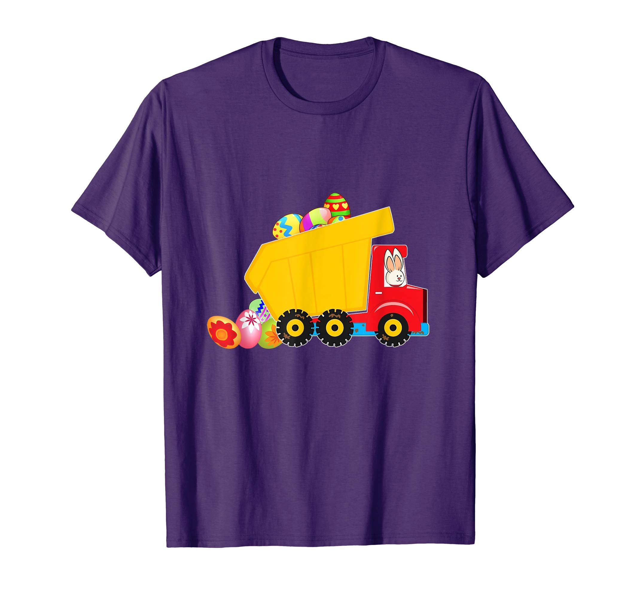 Moms of Boys Dump Truck Easter Bunny and Eggs Kids t shirt
