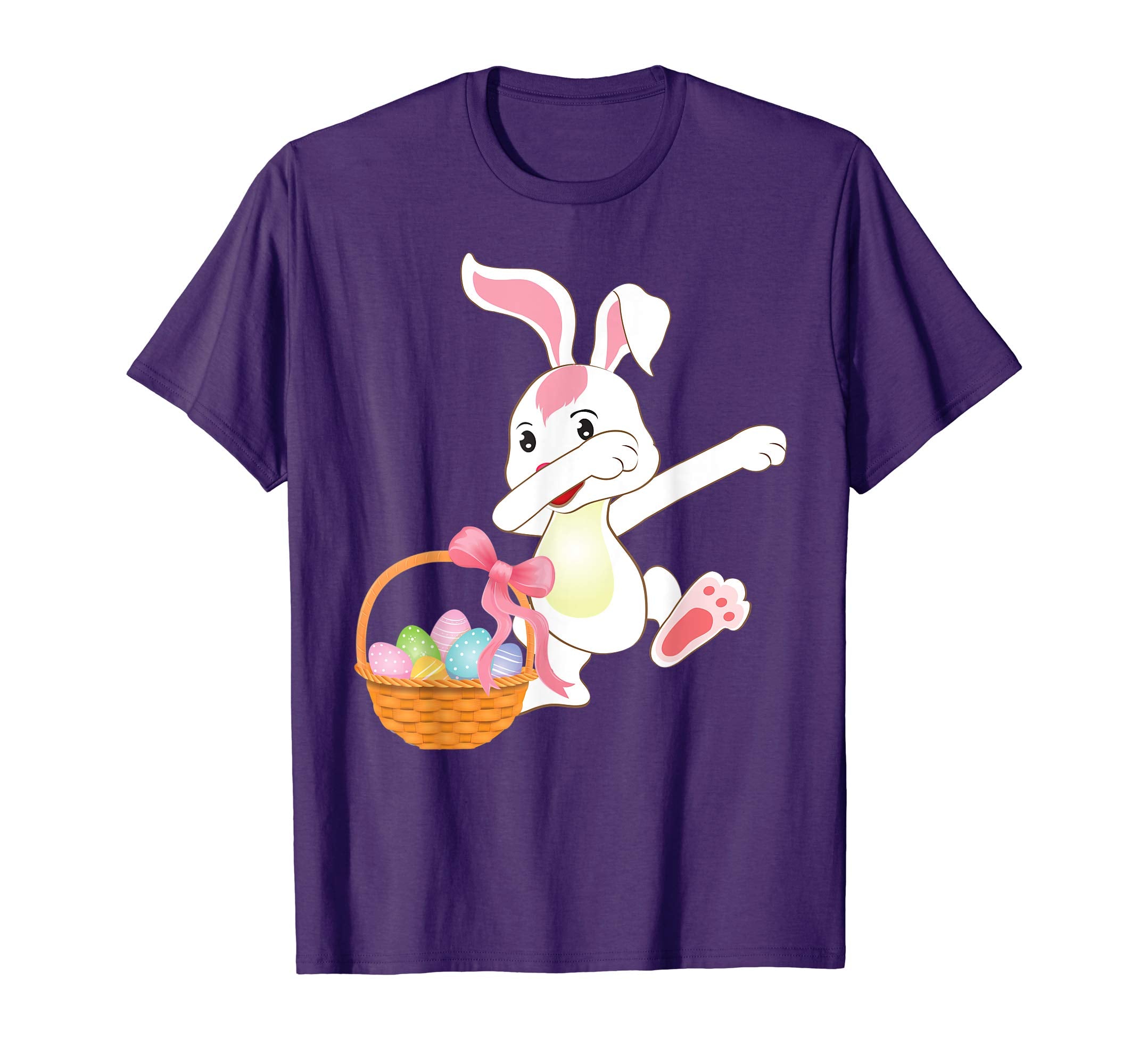 Cute Bunny Dab Dabbing Around The Easter Eggs T-Shirt Lovely