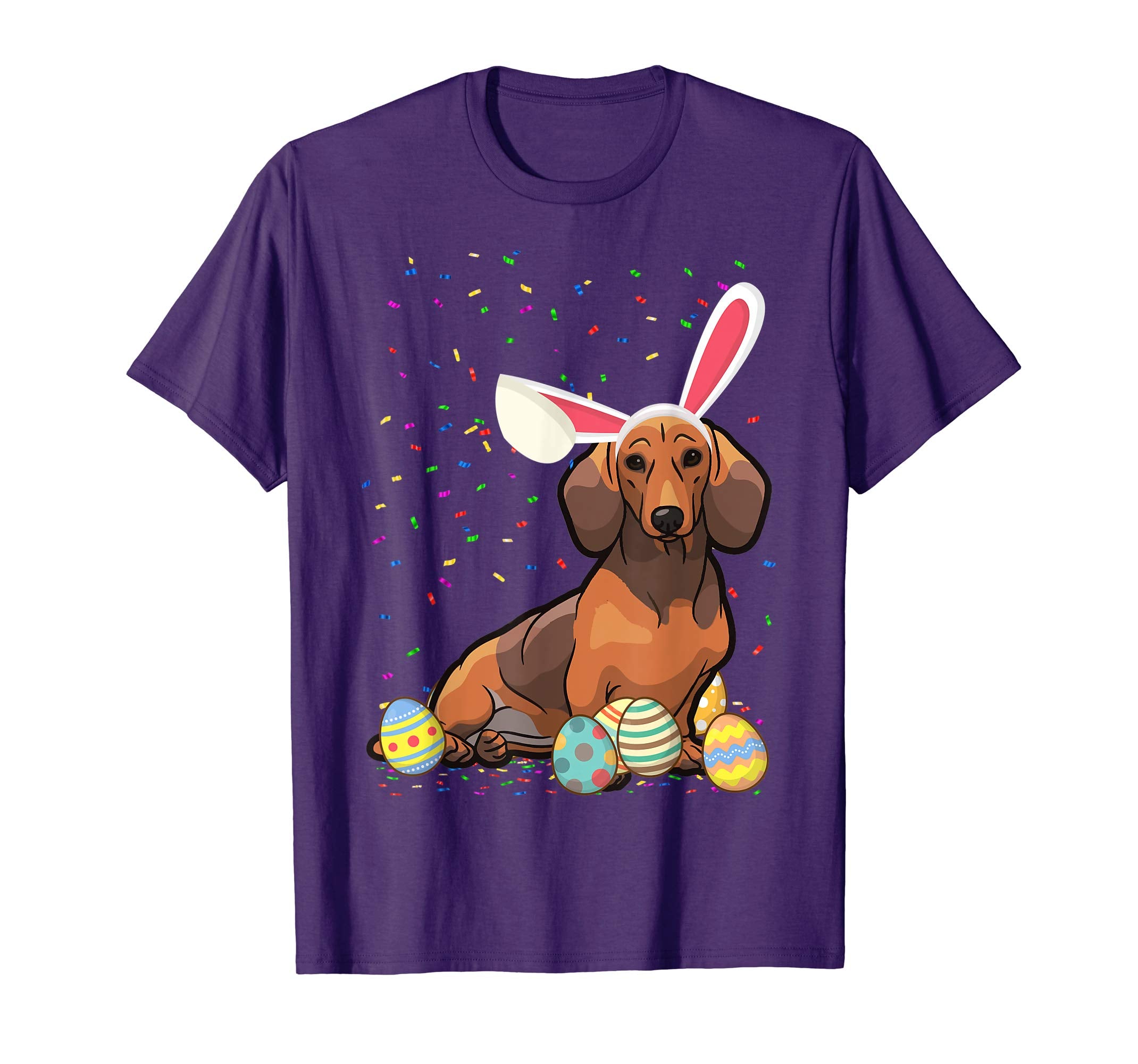 Dach Shund Dog Ear Easter Eggs Shirt Happy Easter Day Gift