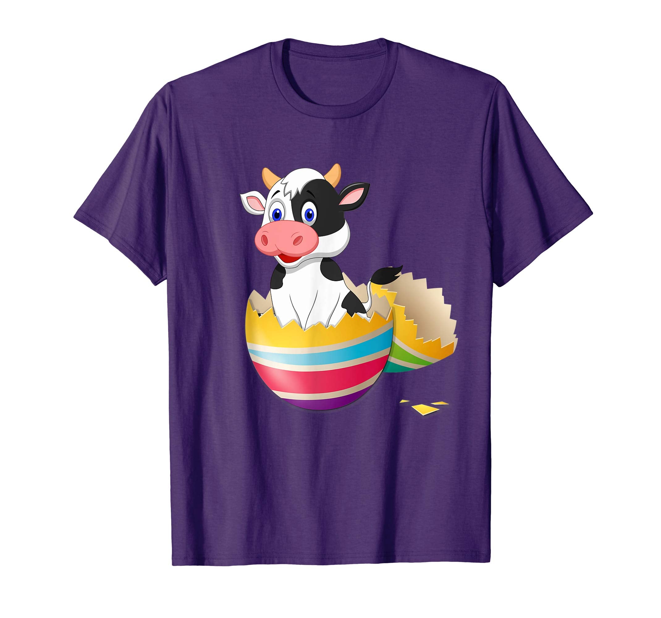 Baby Cow Hatching From Easter Egg Easter Day Shirt
