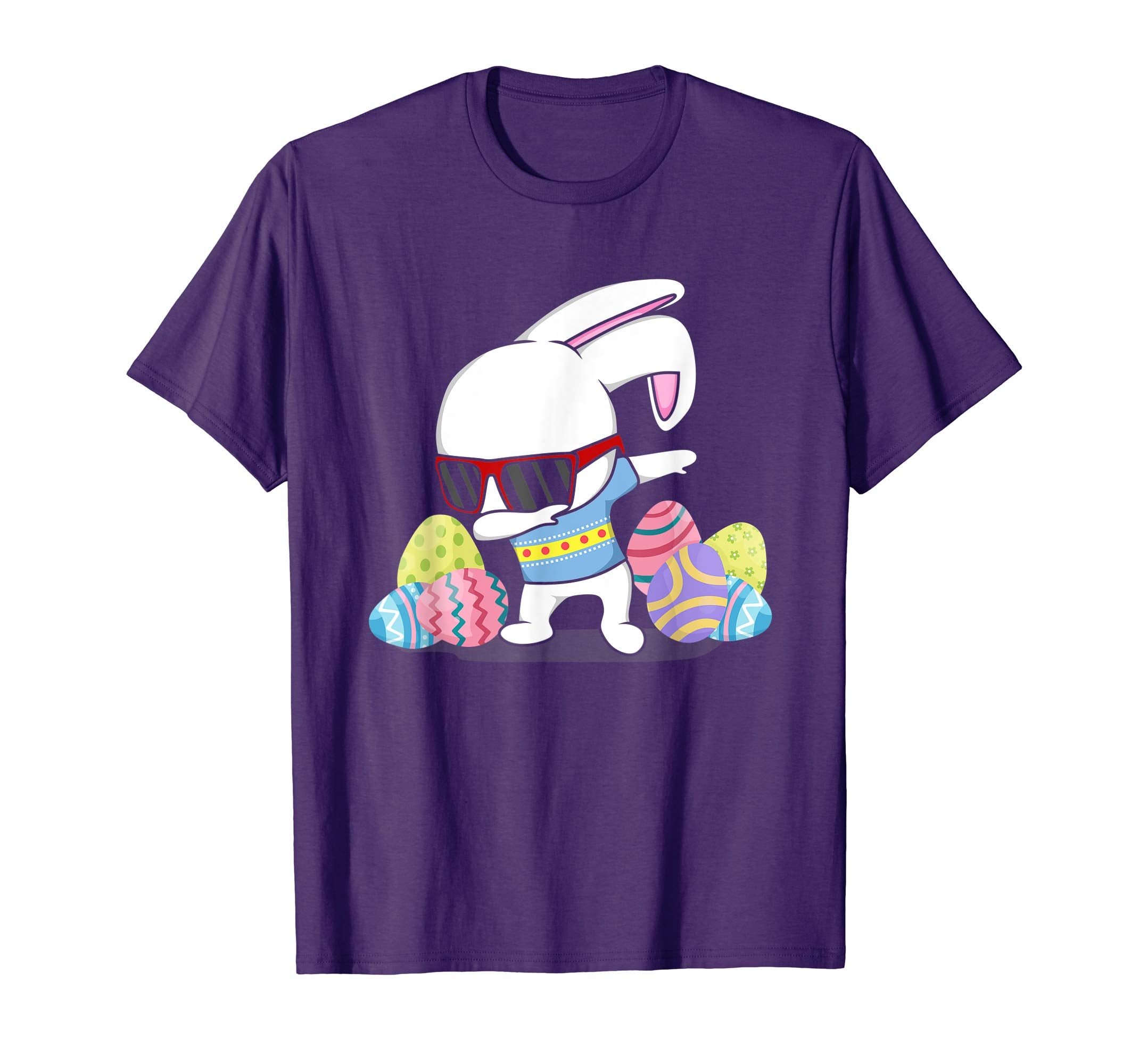 Dabbing Easter Bunny Rabbit T-Shirt Kids Boys Girls