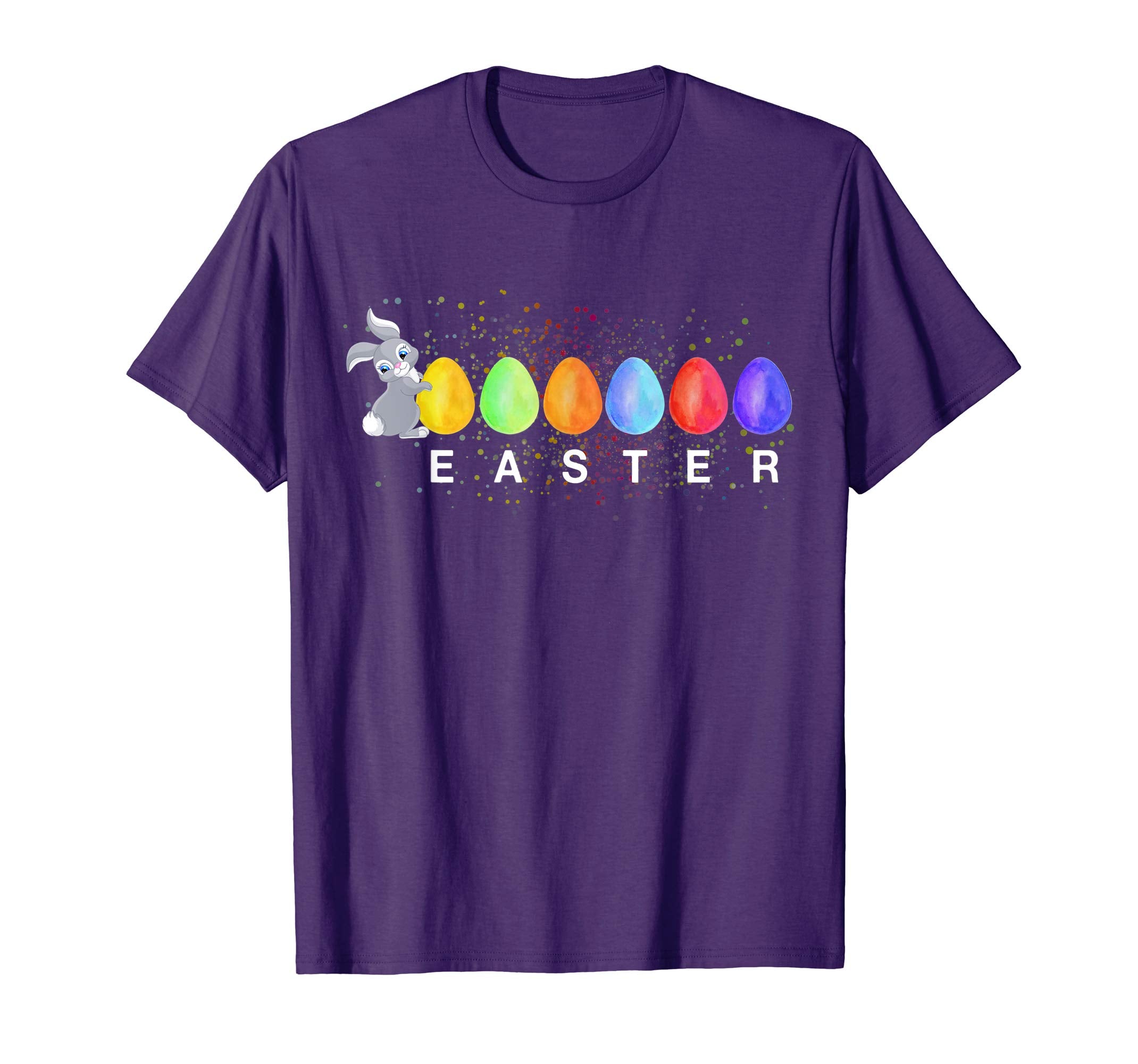 Cute Rabbit with Eggs Happy Easter T shirt
