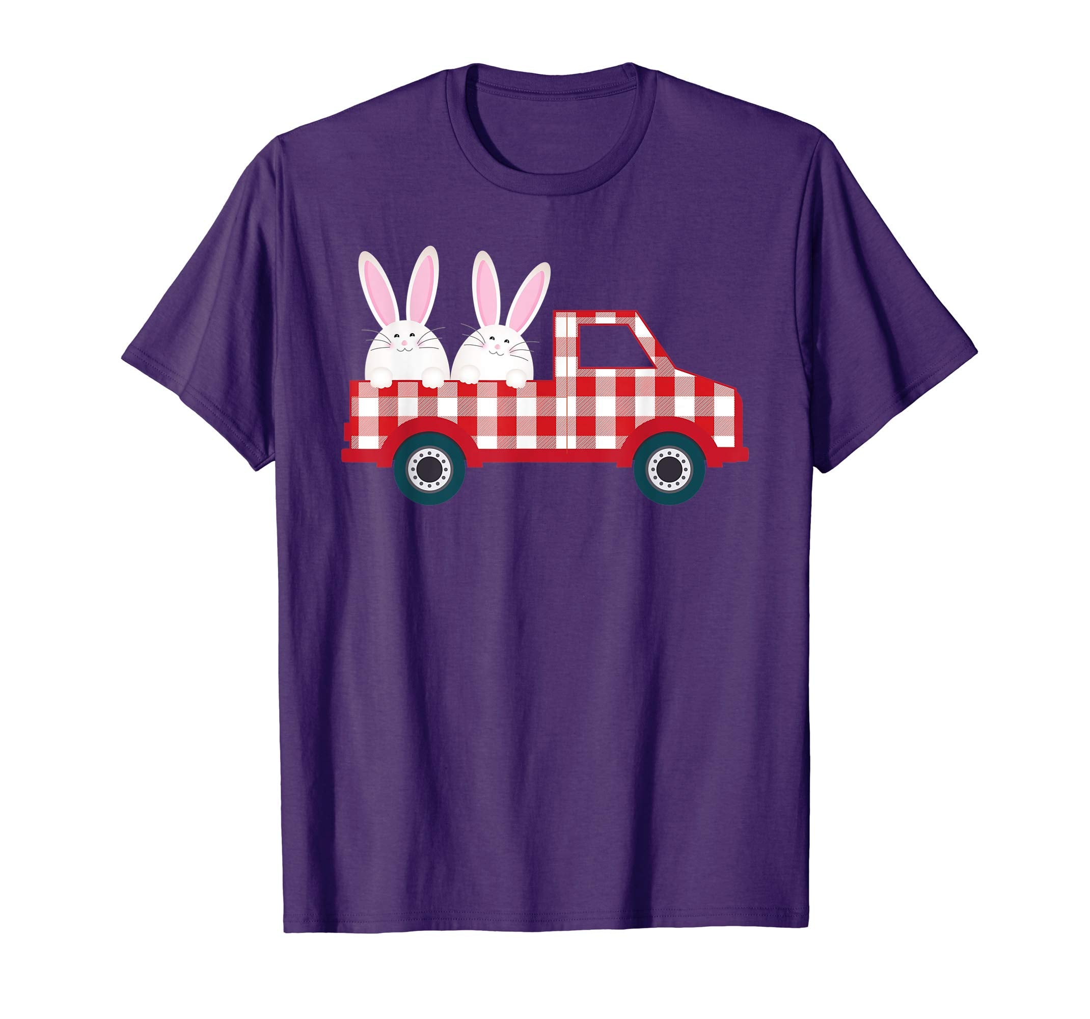 Pickup Car Truck Carying Bunny Easter Day T-Shirt Egg Hunt