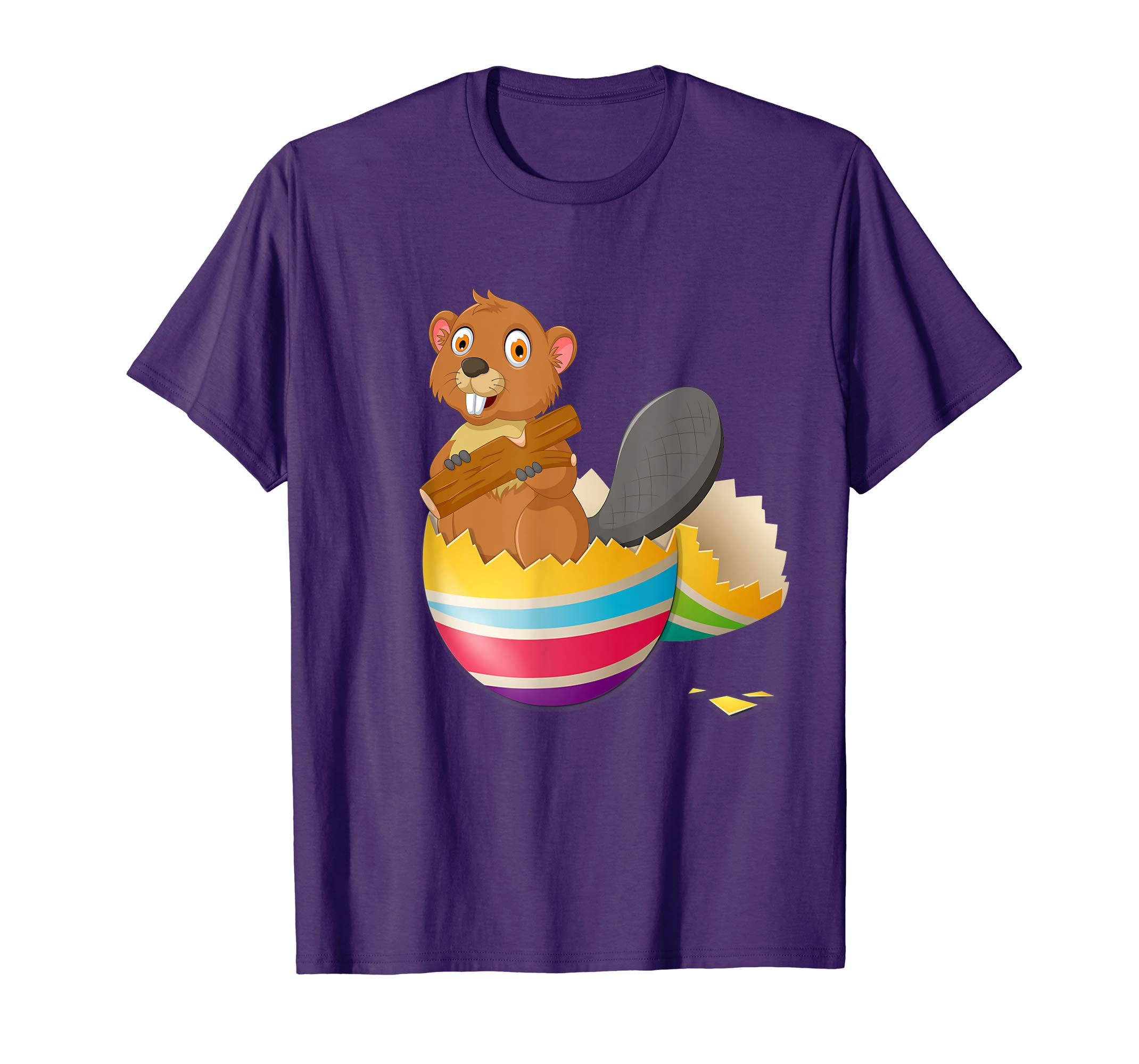 Baby Beaver Hatching From Easter Egg Easter Day Shirt