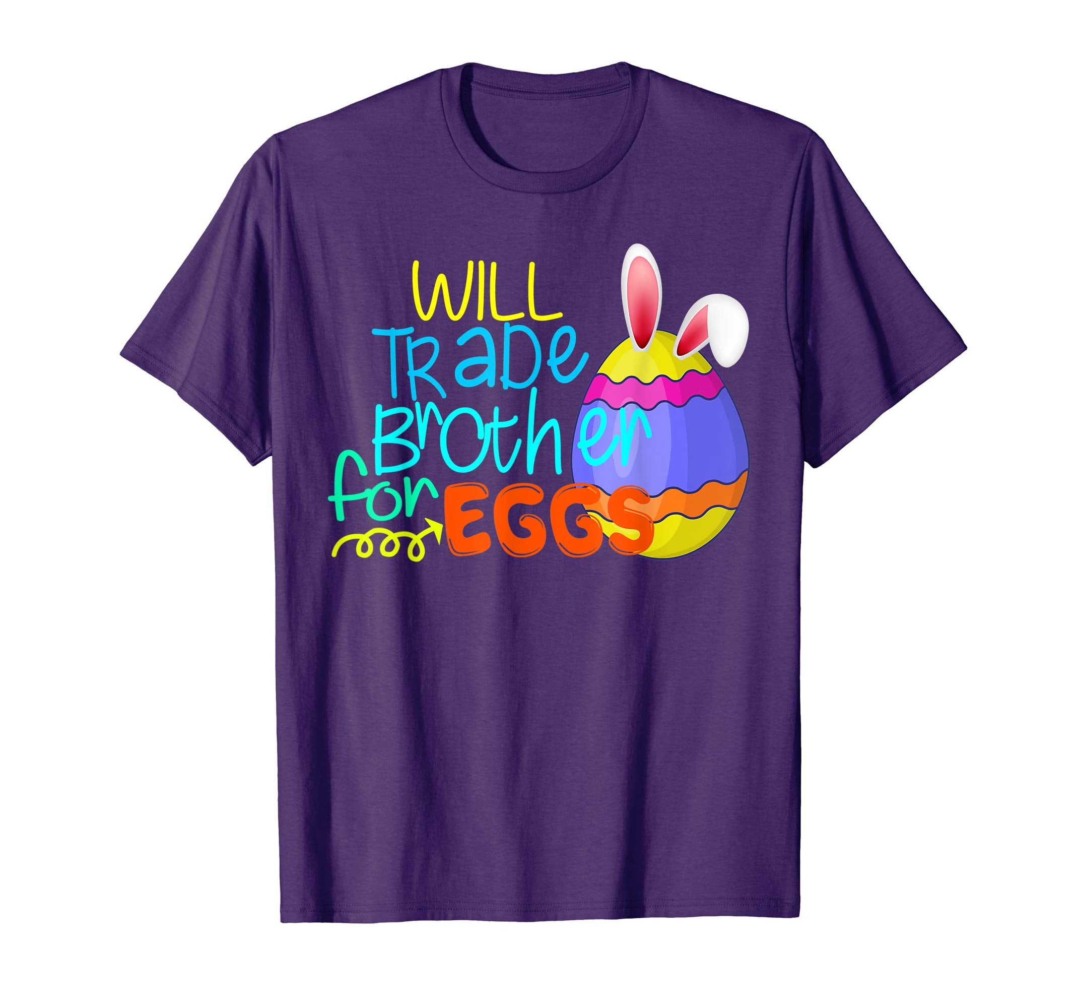 Will trade brother for eggs Funny Easter Kid Tee Shirt