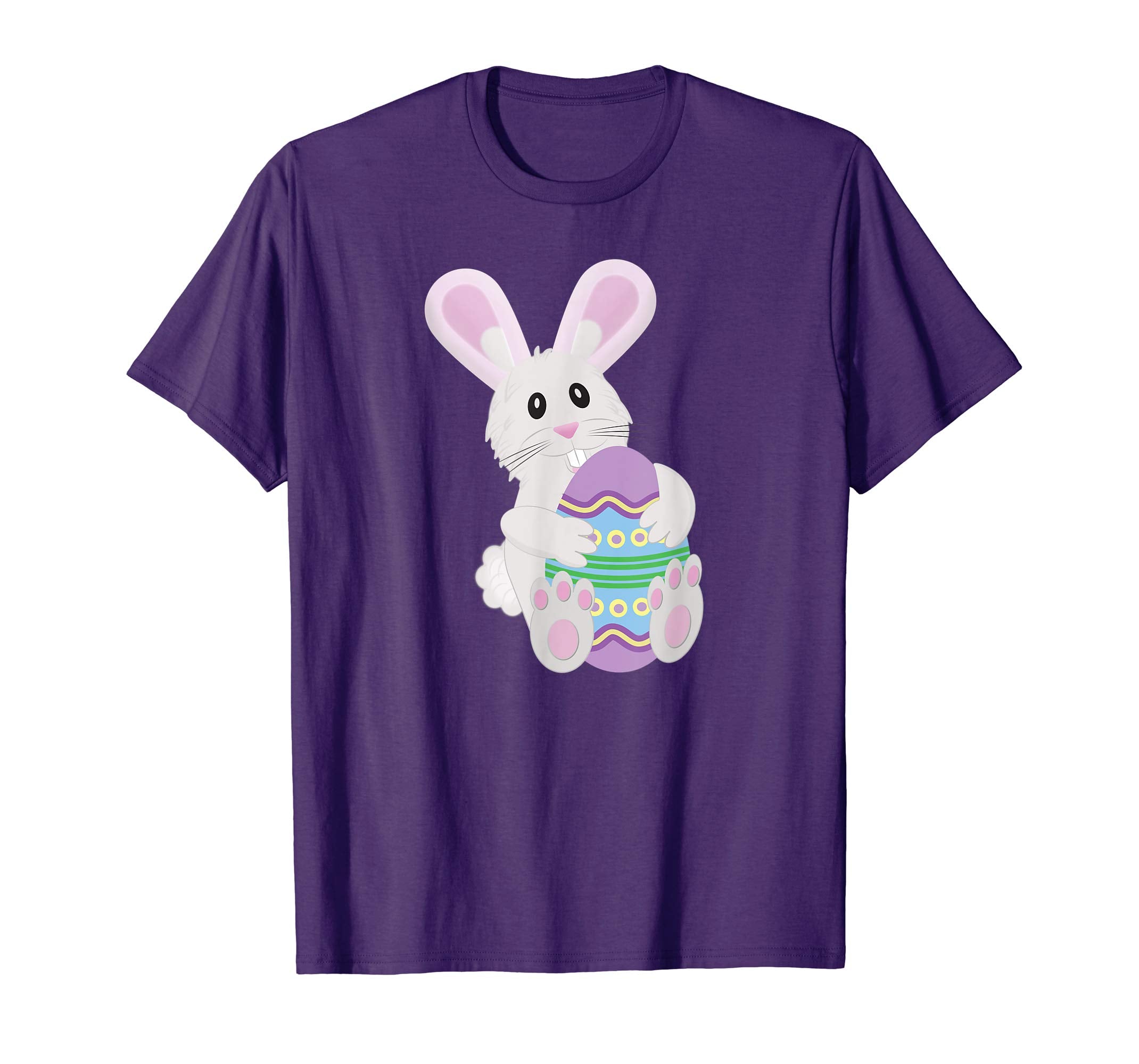 Cute Easter Bunny Hugging Beautiful Easter Egg T Shirt