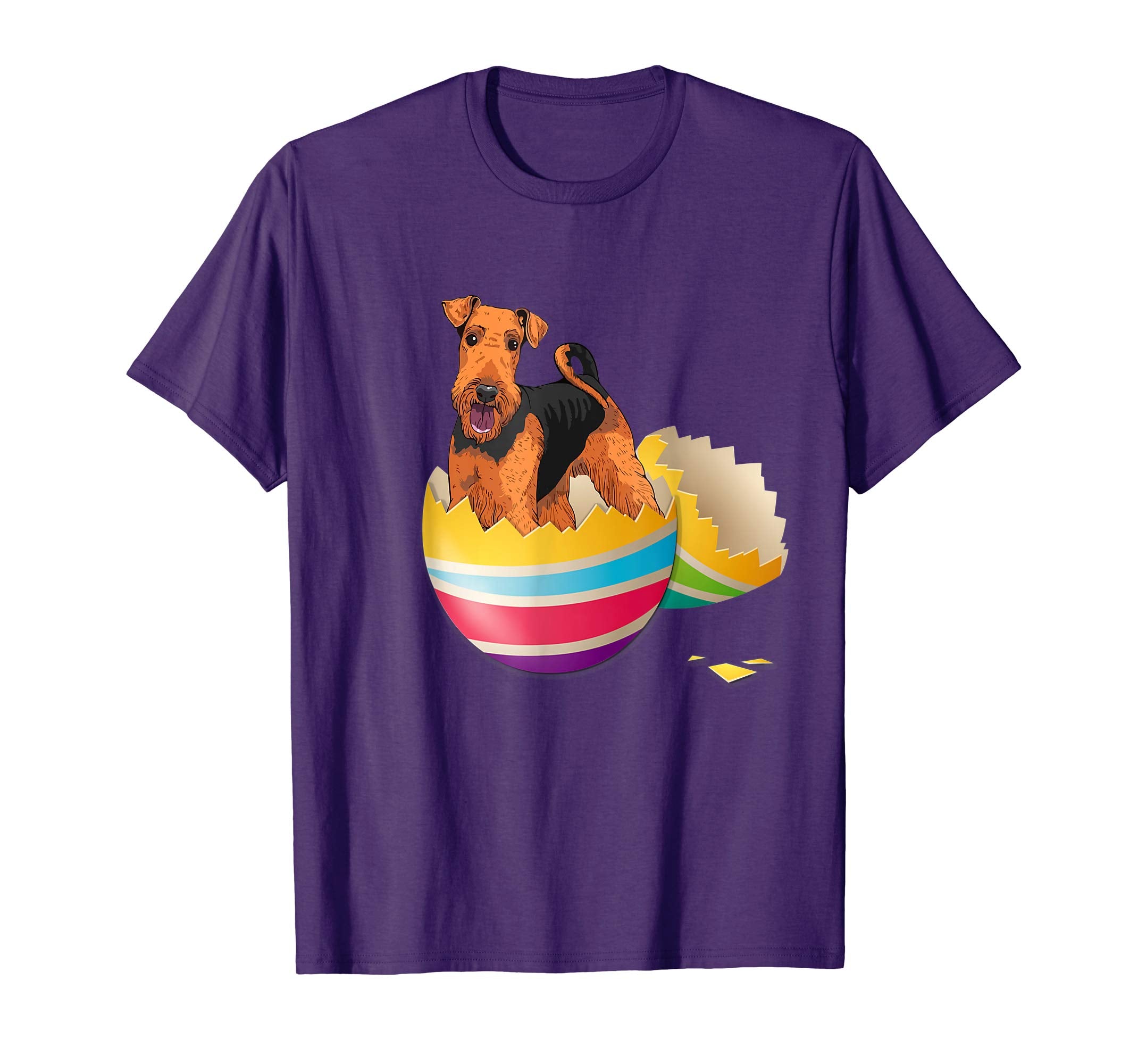 Airedale Terrier Hatching From Easter Egg Easter Day Shirt