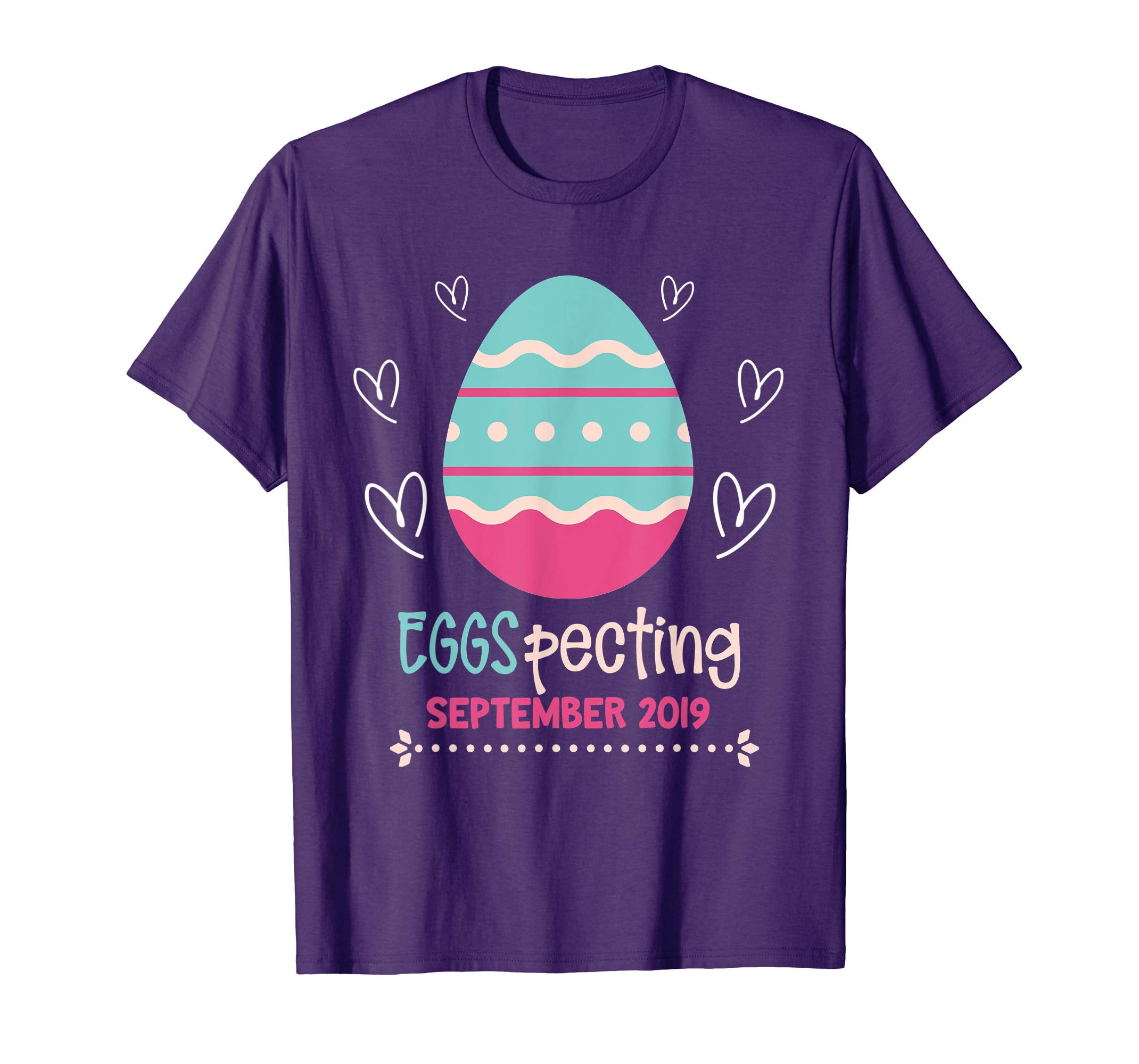 Easter Pregnancy Announcement T Shirt Eggspecting Sept 2019