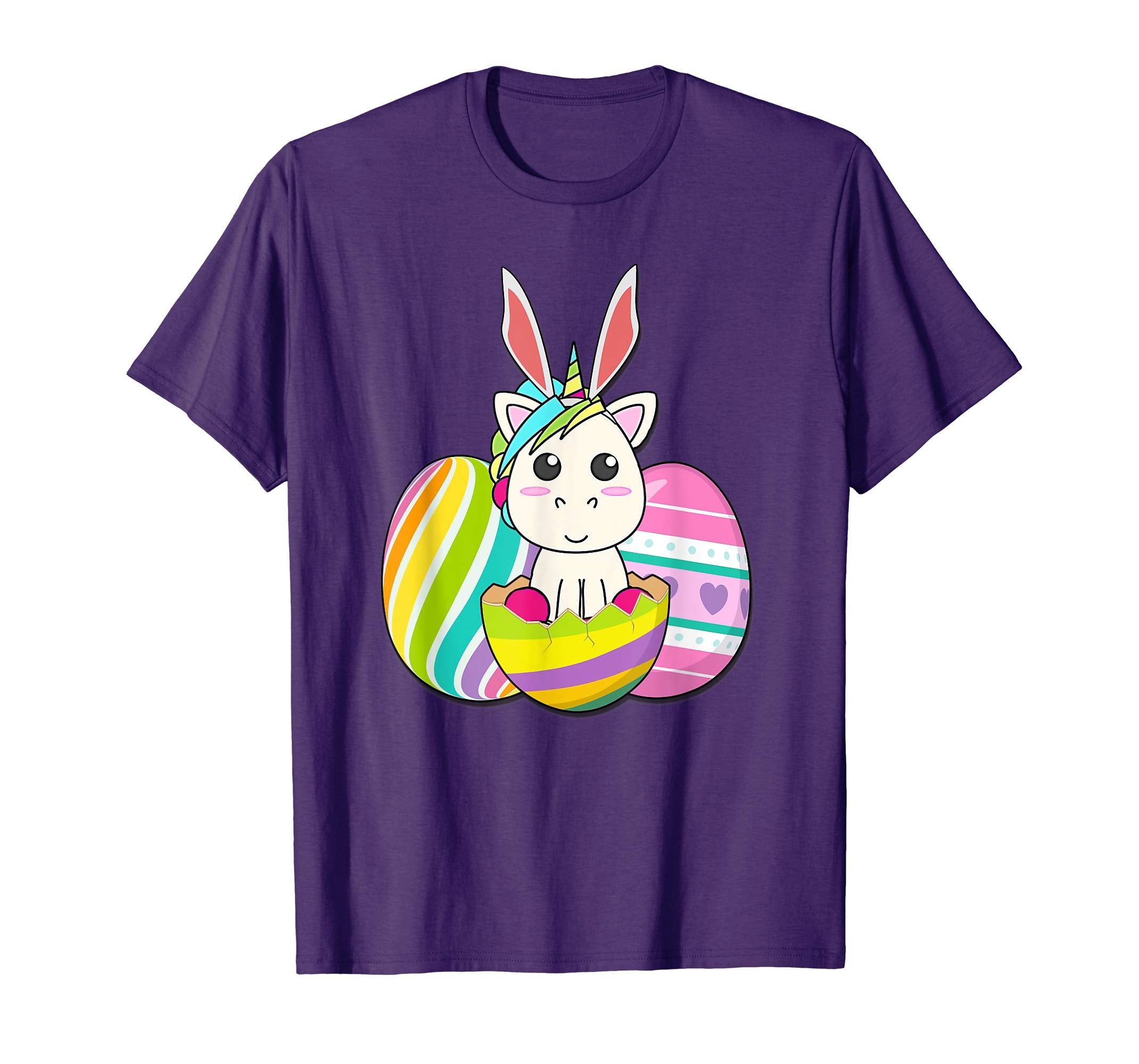 Happy Easter Eggs Bunny unicorn Funny TShirt for boy girl
