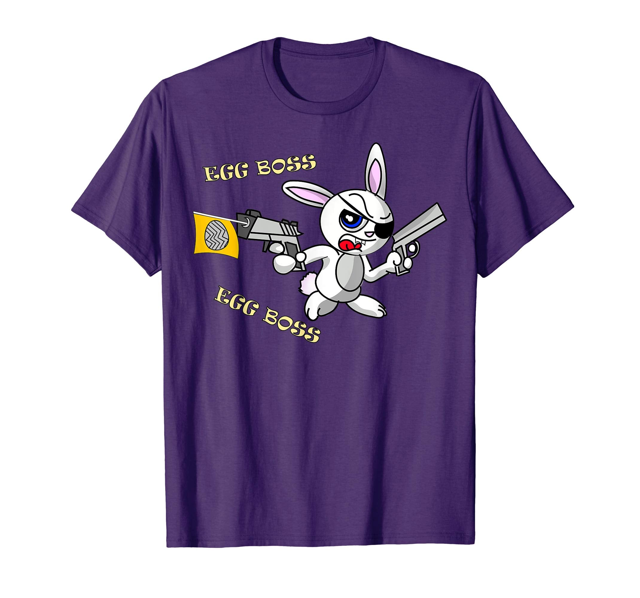 Funny Gangster Egg Boss Easter Bunny T-shirt for Kids