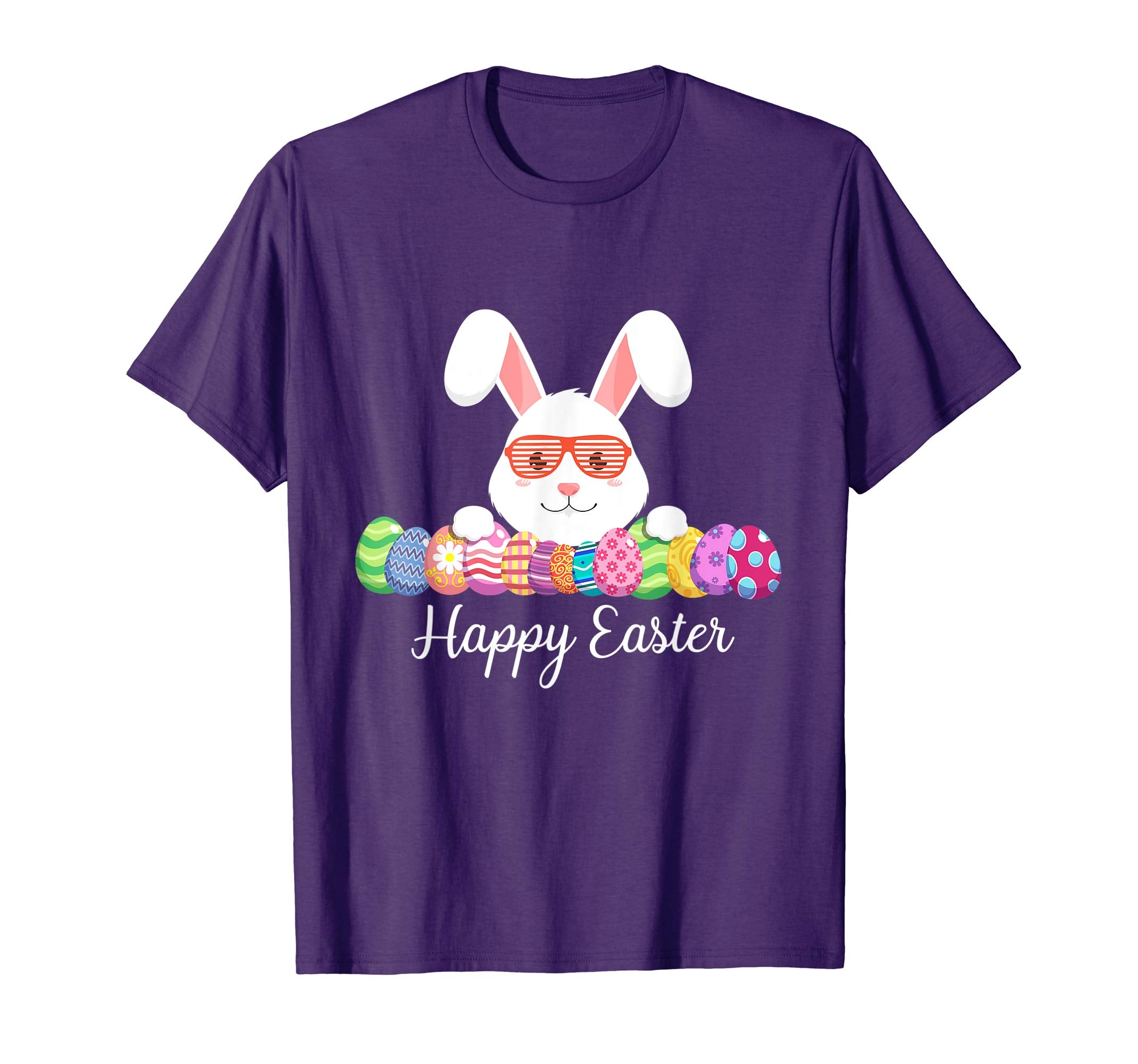 Easter T Shirt Happy Easter Bunny Eggs Tshirt Colorful Gift