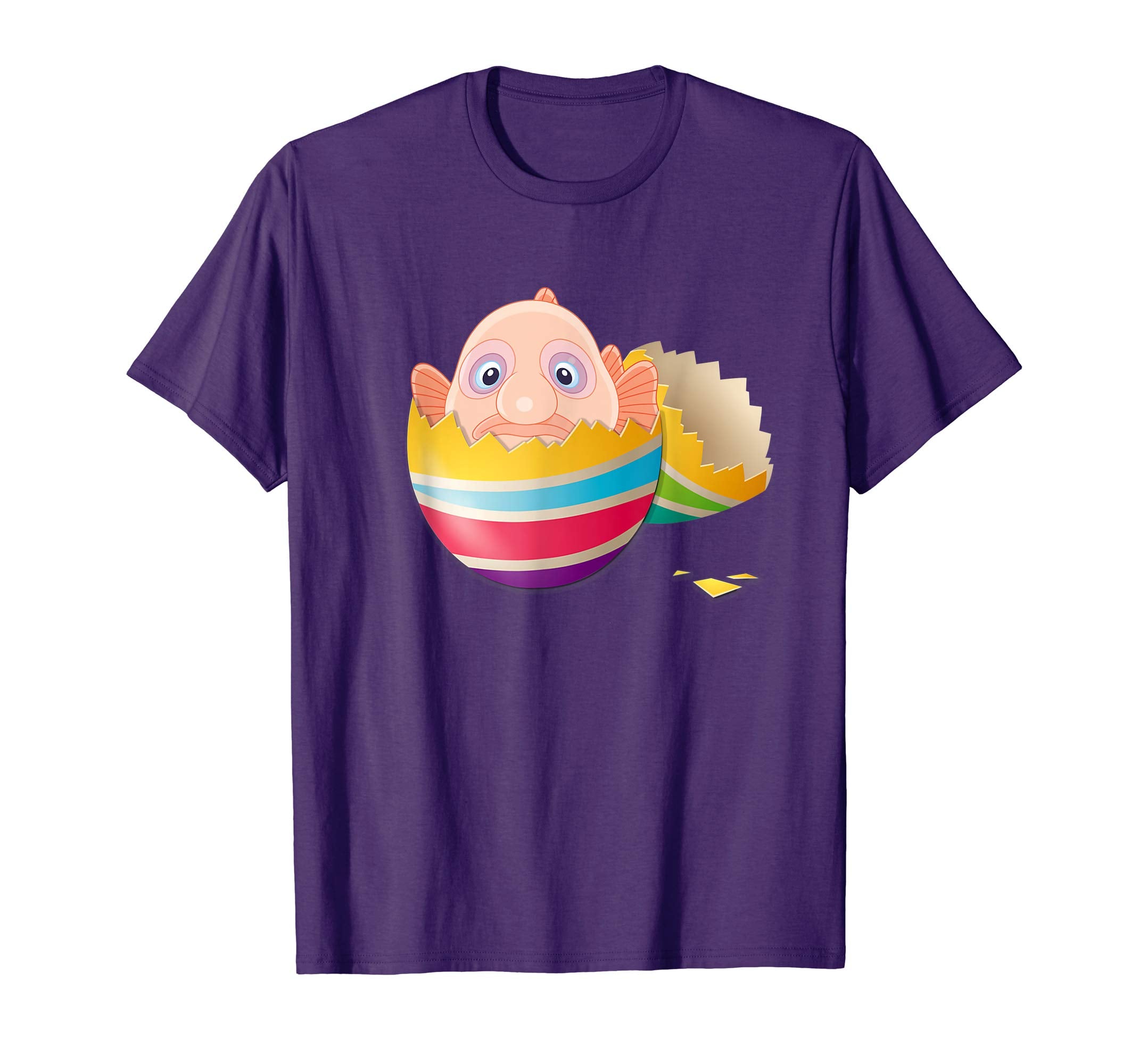 Baby Blob Fish Hatching From Easter Egg Easter Day Shirt
