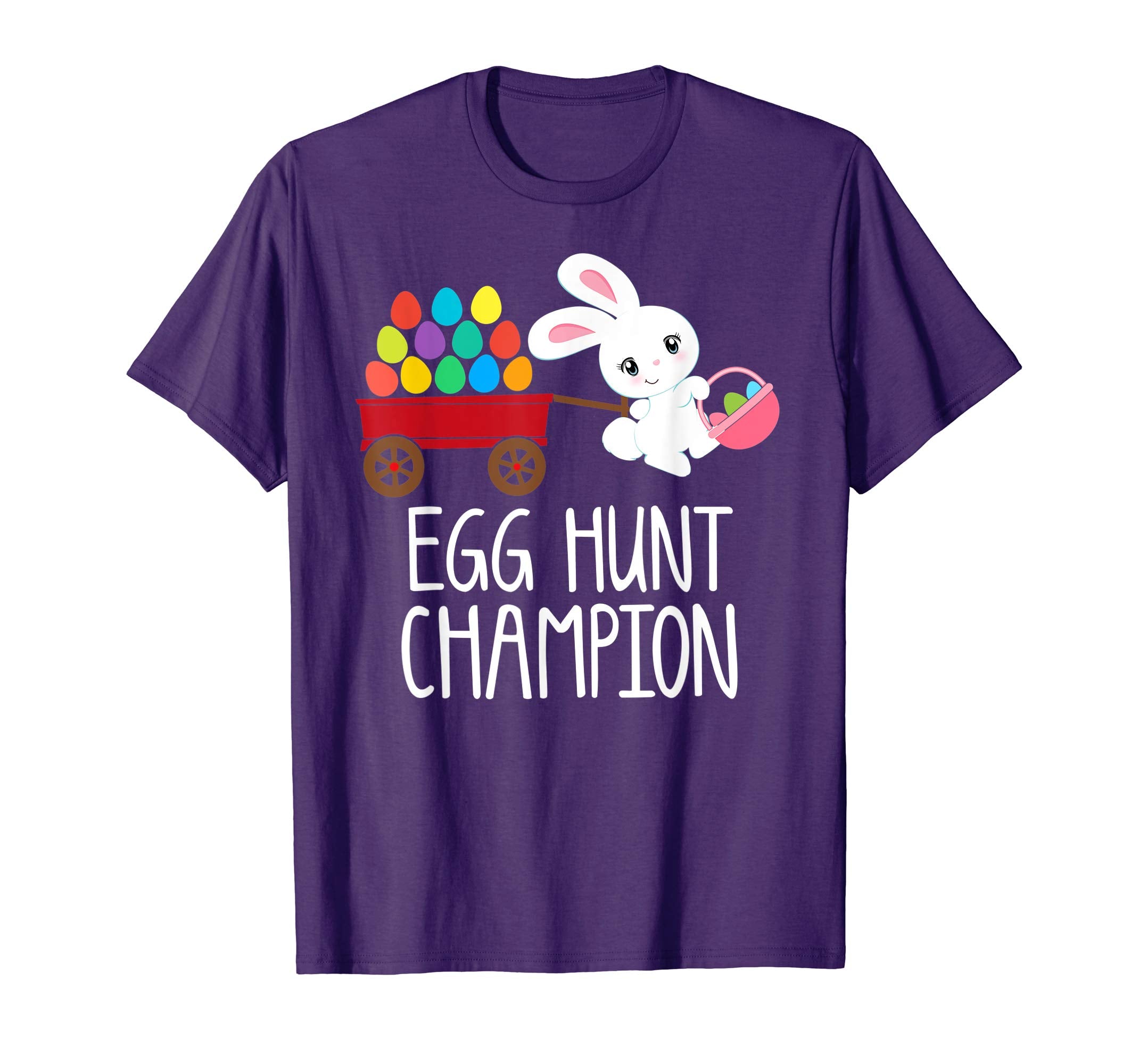 Easter Bunny T-Shirt Girls Kids Toddlers EGG HUNT CHAMPION