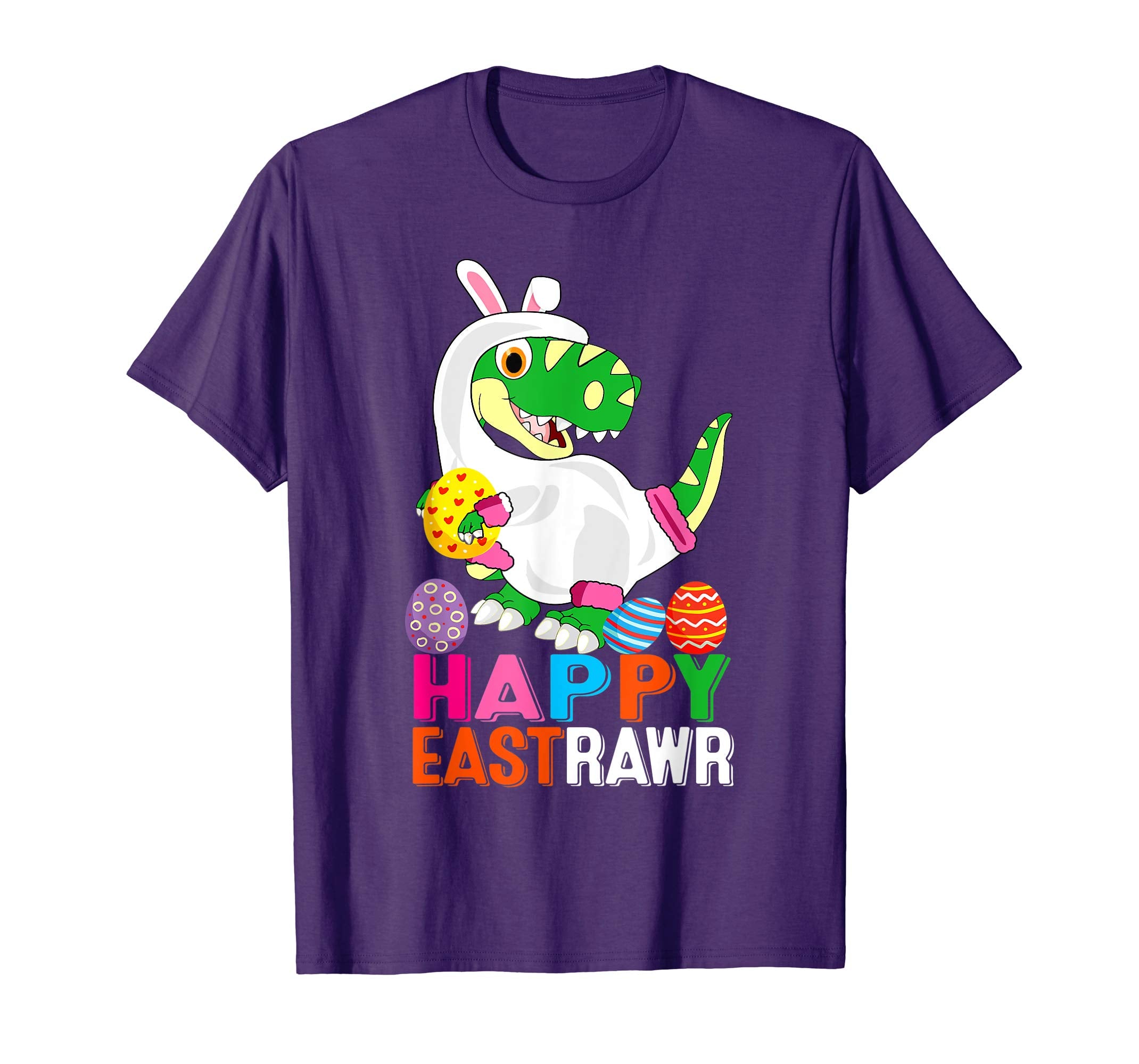 Happy Eastrawr Shirt Funny Dinosaur Easter Bunny Gift Kids