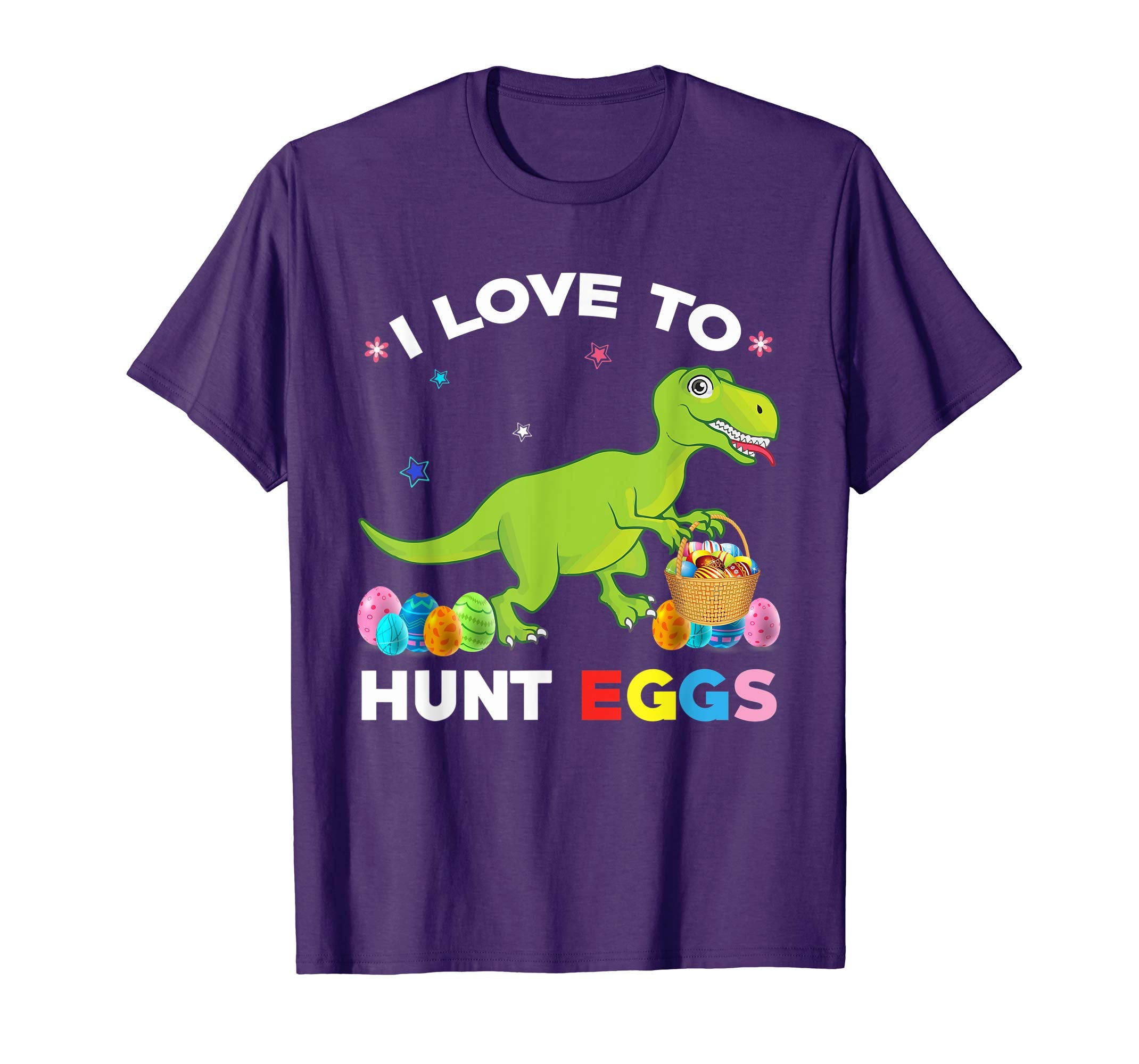 Easter Shirt Dinosaur T Rex Kids Boys Girls EGG Hunts