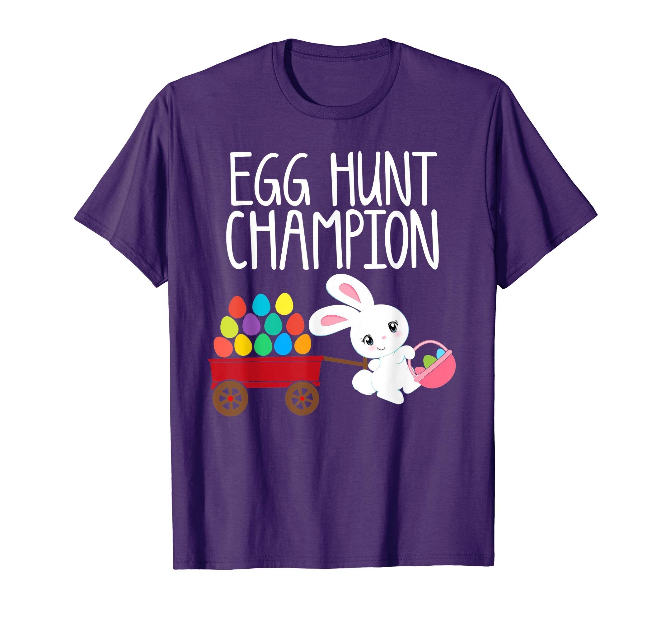 EASTER EGG HUNT CHAMPION Bunny Shirt Girls Boys Kids Toddler
