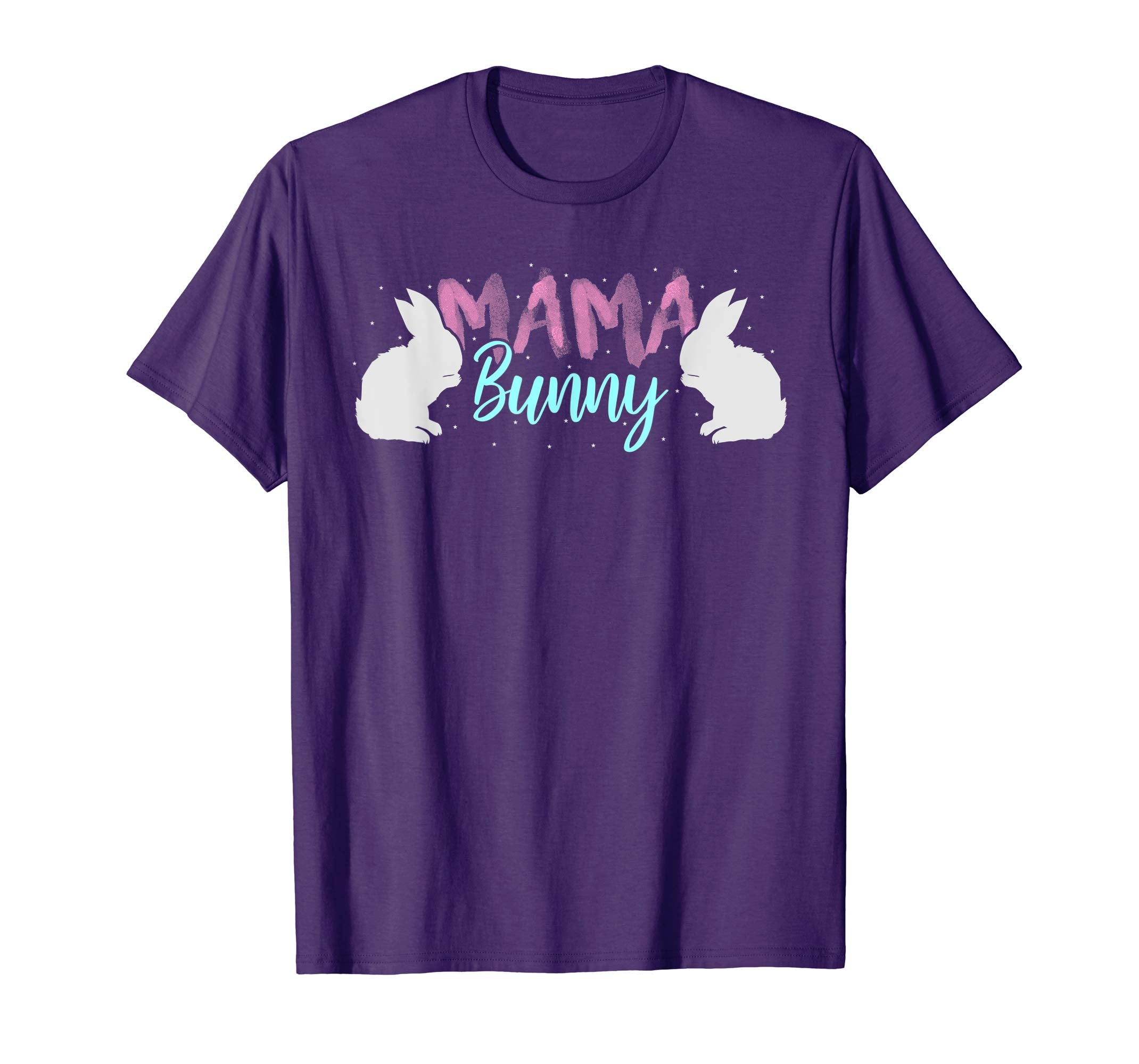 Mama Bunny T Shirt Easter Mom Rabbit Eggs Pink Pastel