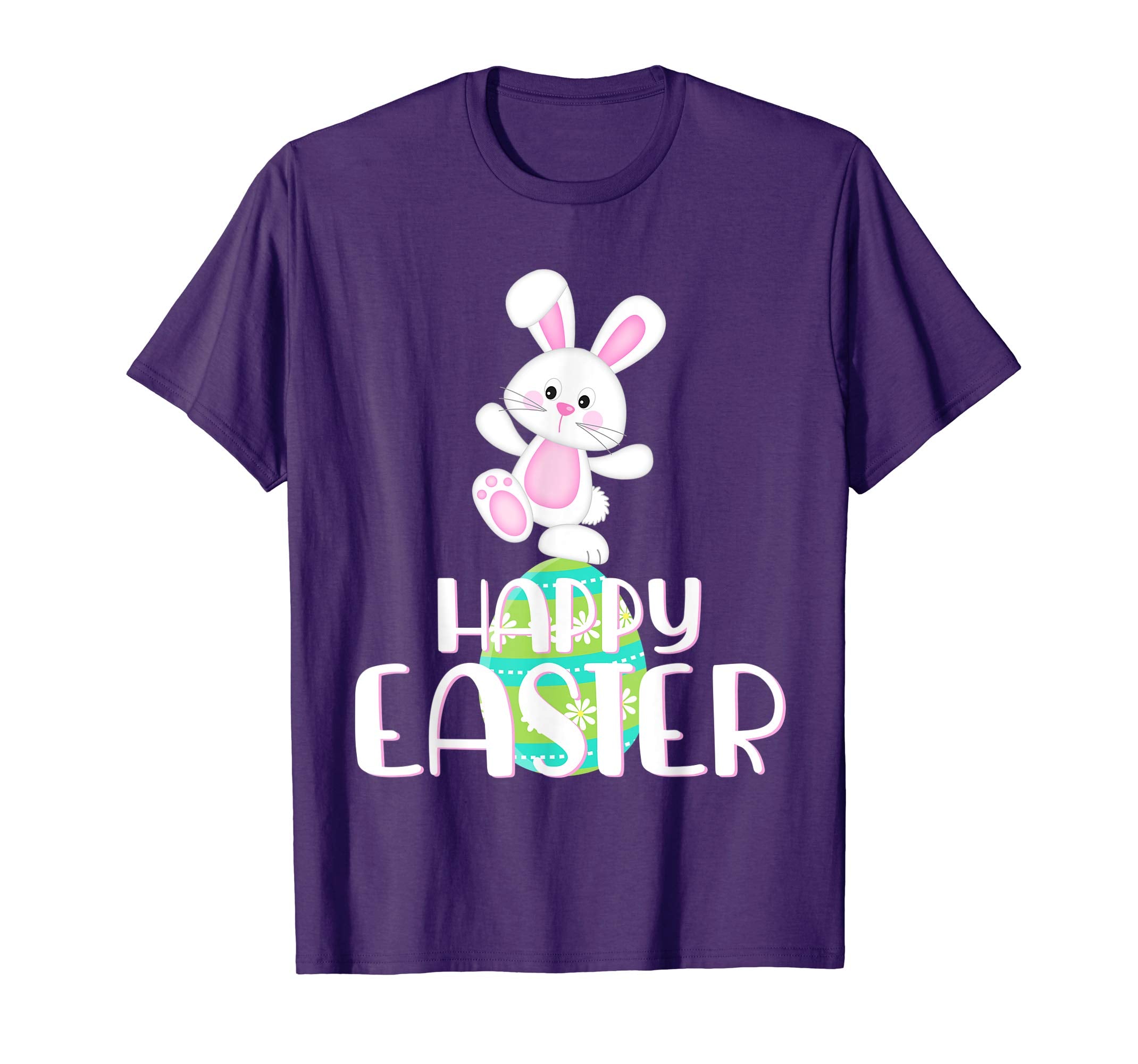 Happy Easter Shirt Cute Bunny &amp; Colorful Egg Easter Gift