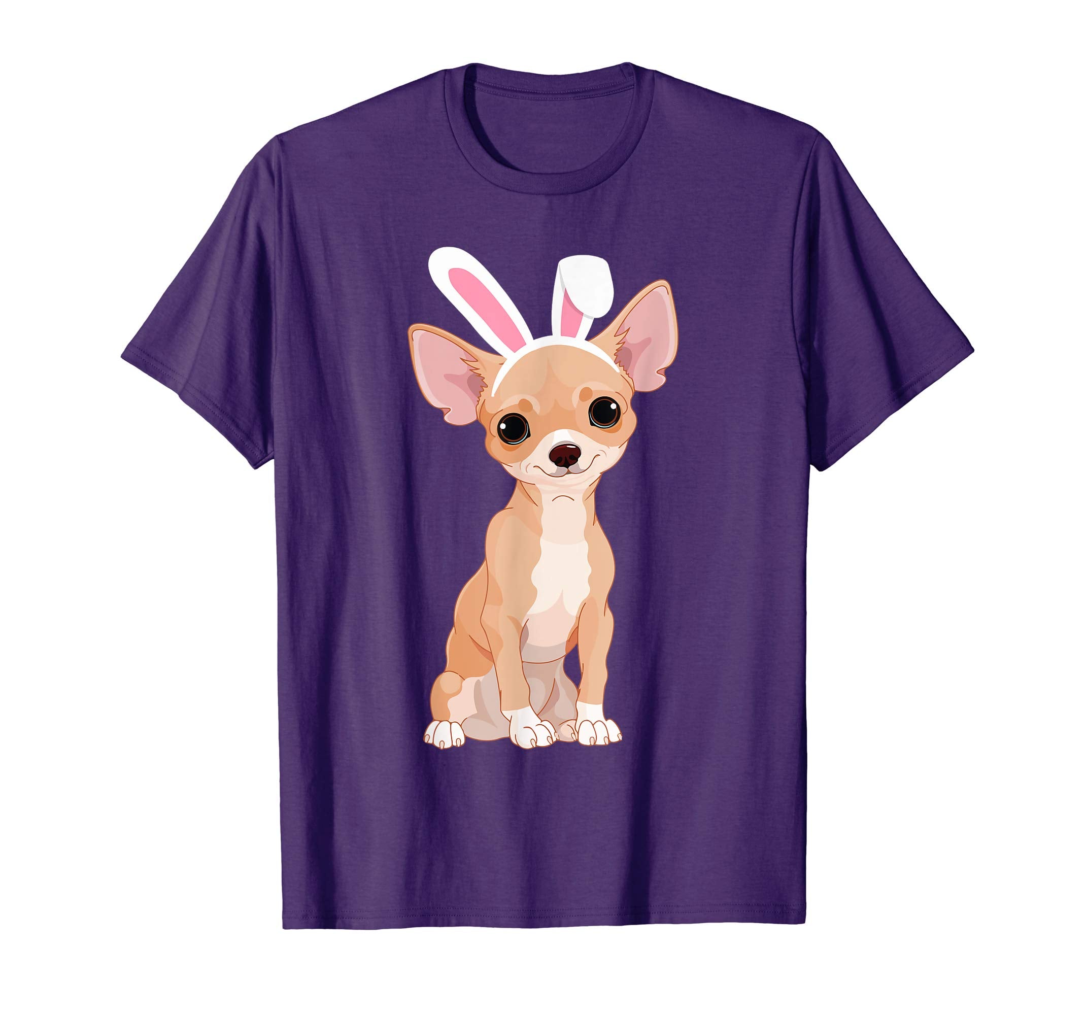 Chihuahua Dog With Bunny Rabbit Hat Easter Happy Day Shirt