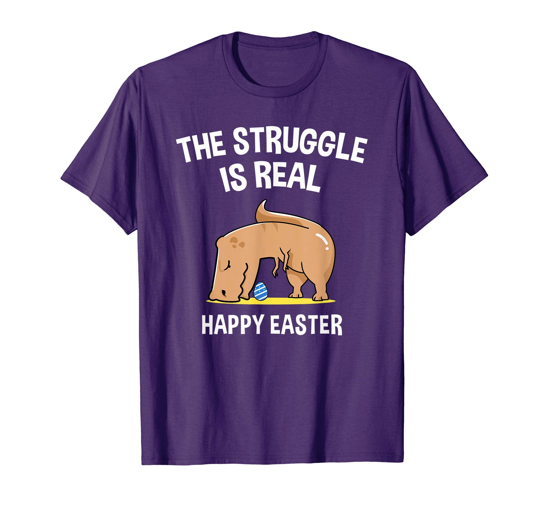 Funny T-Rex Dinosaur The Struggle is real Easter T-Shirt