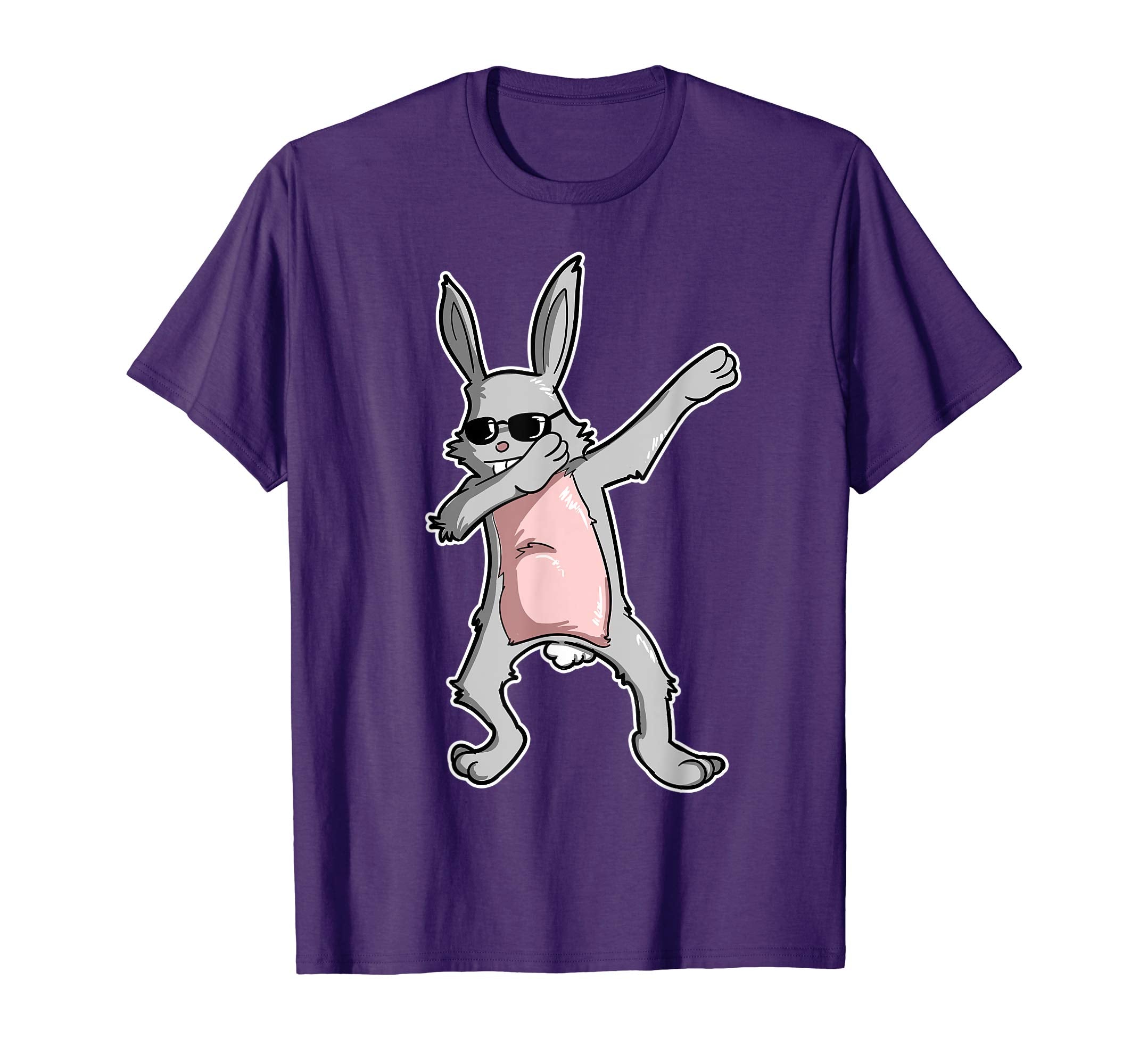 Easter Shirt For Boys Girls Cool Dabbing Rabbit
