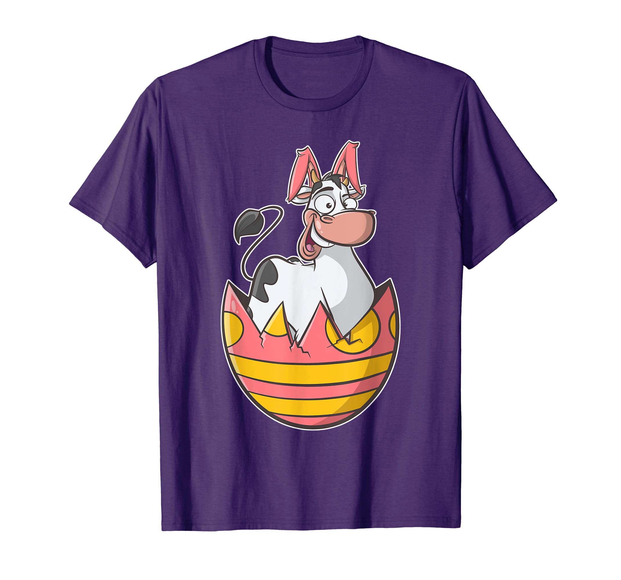 Cow Bunny Easter T Shirt for Boys, Girls, &amp; Adults