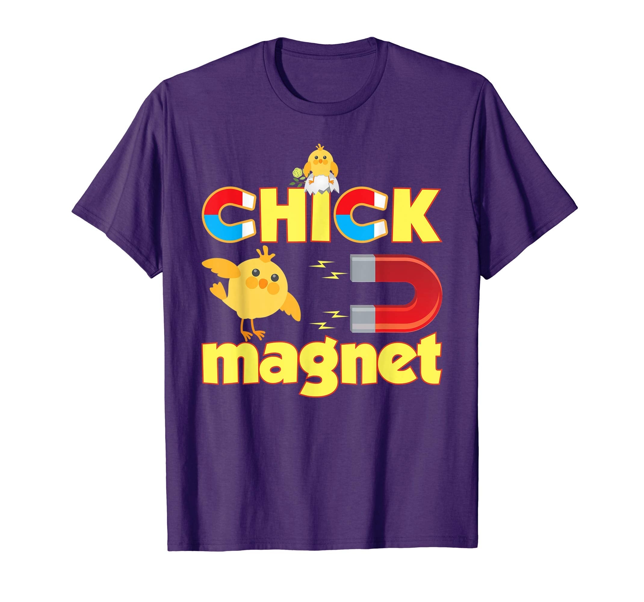Cute Chick Magnet Easter T-Shirt Egg Hunting Lovely Cute