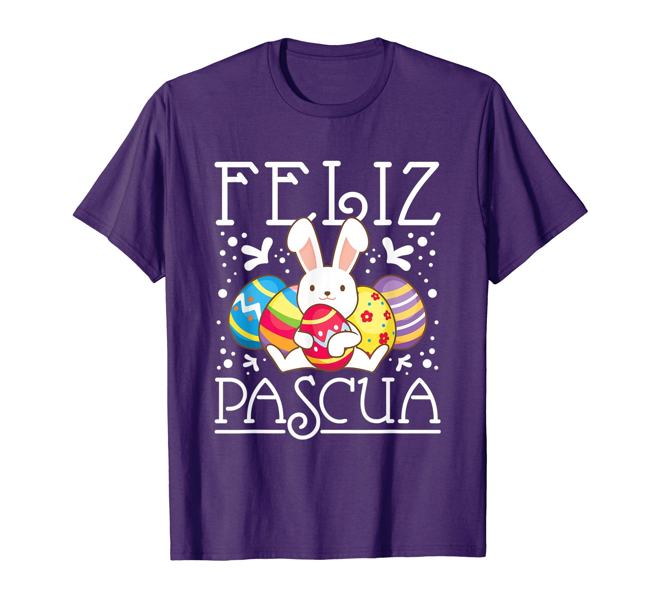 Spanish Easter TShirt Feliz Pascua Kids Bunny Eggs