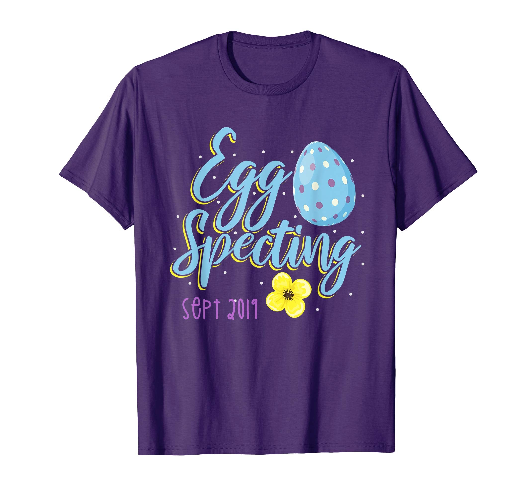 Eggspecting a Baby T Shirt Easter Egg September 2019
